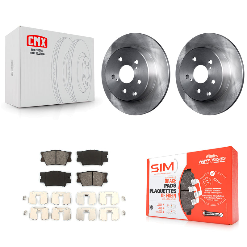Transit Auto K8S-101861 Disc Brake Kit for 2006-2018 Lexus HS250h, Toyota RAV4 - Rear product image
