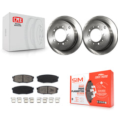 Transit Auto K8S-101882 Disc Brake Kit for 2007-2022 Lexus LX570, Toyota Land Cruiser, Toyota Sequoia & more - Rear product image