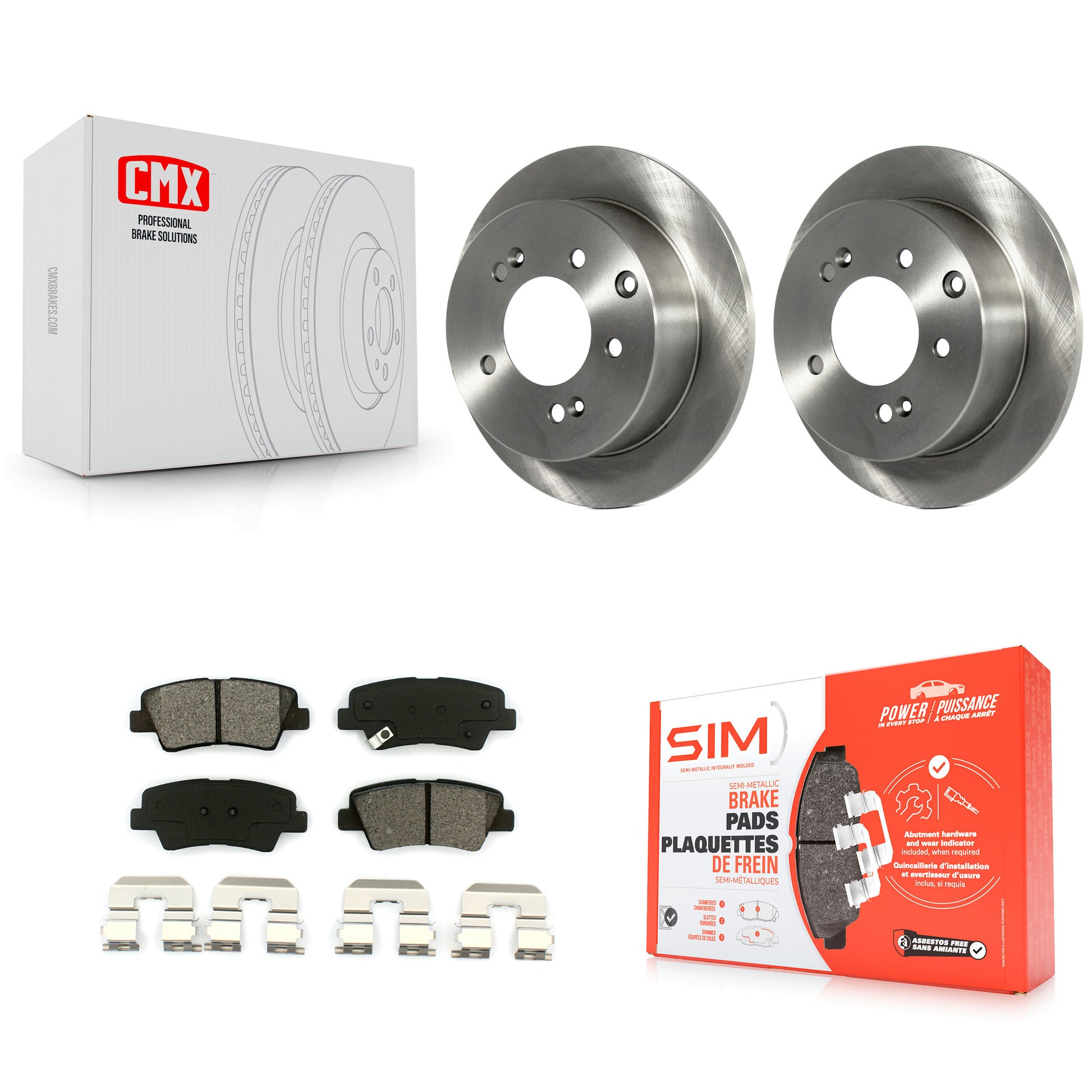 Transit Auto K8S-101922 Disc Brake Kit for 2010-2013 Kia Soul - Rear product image