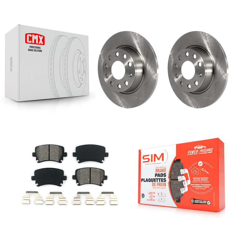 Transit Auto K8S-101932 Disc Brake Kit for 2009-2015 Volkswagen GTI, Audi A3 Quattro - Rear product image