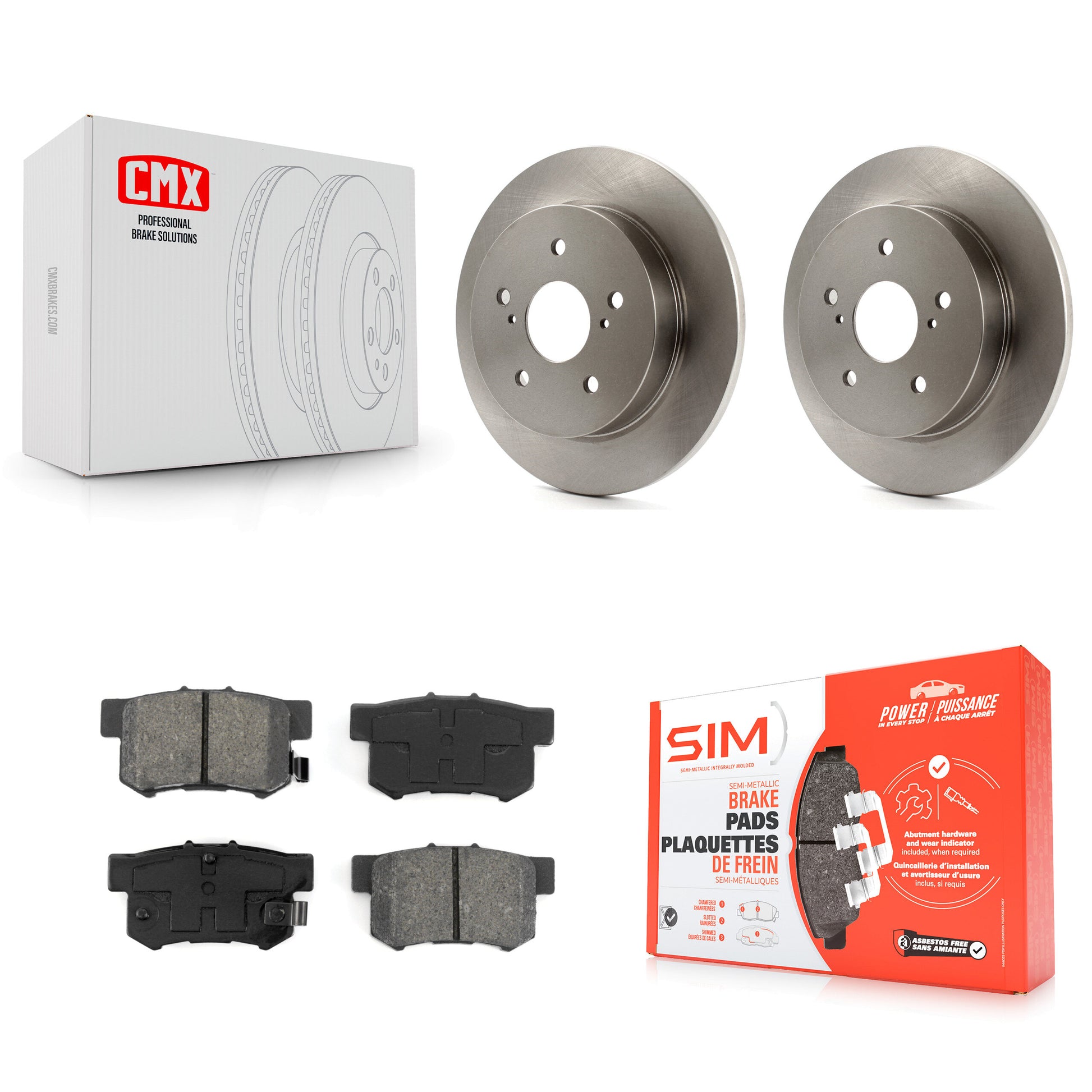 Transit Auto K8S-101935 Disc Brake Kit for 2010-2013 Suzuki Kizashi - Rear product image
