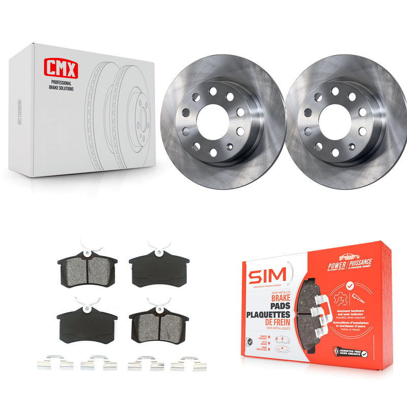 Transit Auto K8S-101938 Disc Brake Kit for 2017-2019 Volkswagen Golf Alltrack - Rear product image