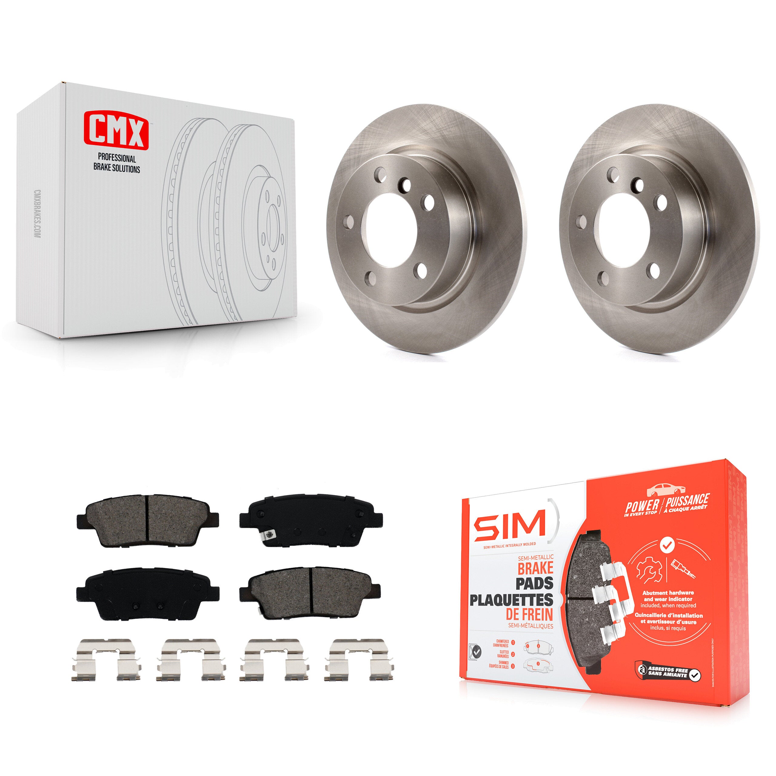 Transit Auto K8S-101952 Disc Brake Kit for 2012-2016 Mini Cooper Paceman, Mini Cooper Countryman - Rear product image