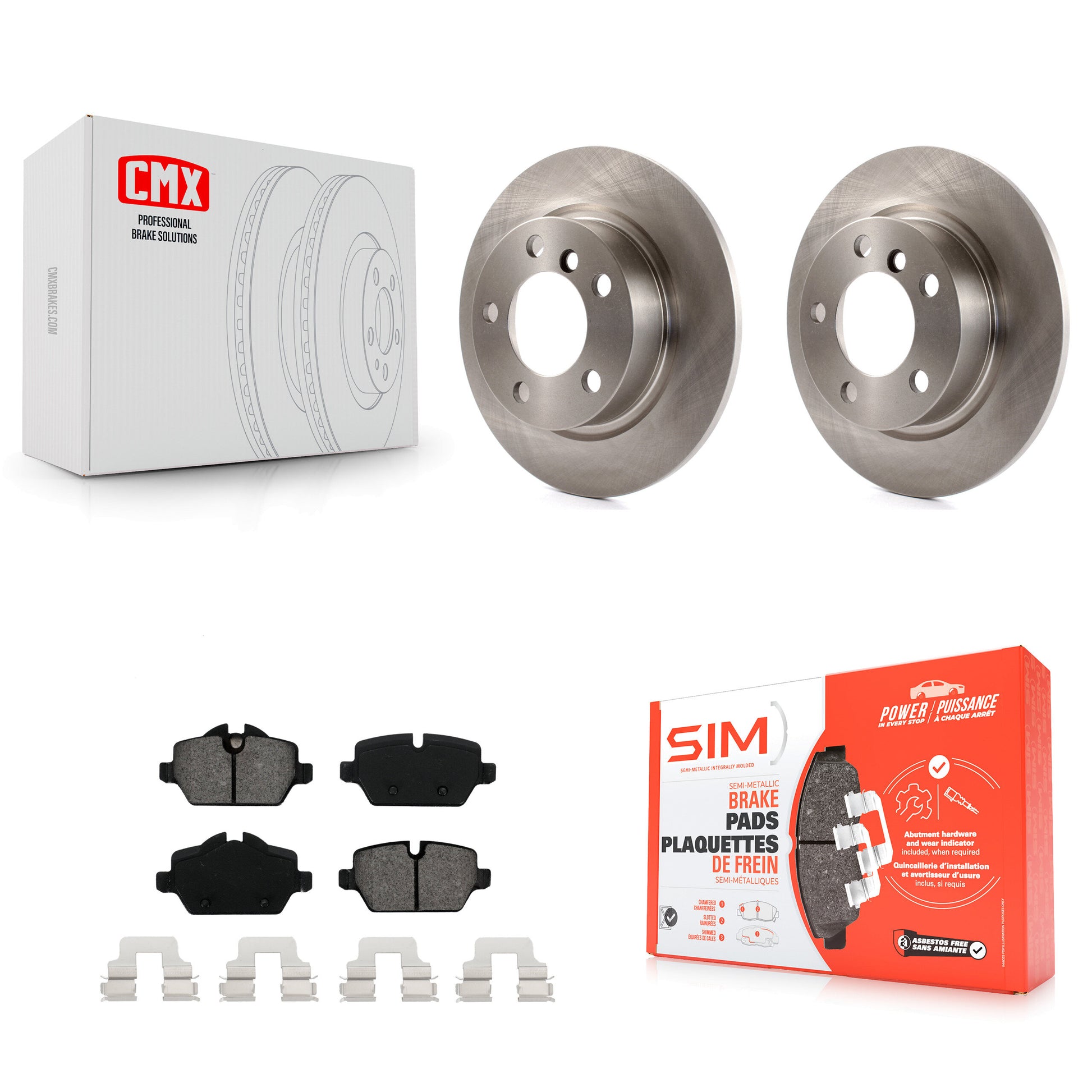 Transit Auto K8S-101953 Disc Brake Kit for 2011-2015 Mini Cooper Paceman, Mini Cooper Countryman - Rear product image