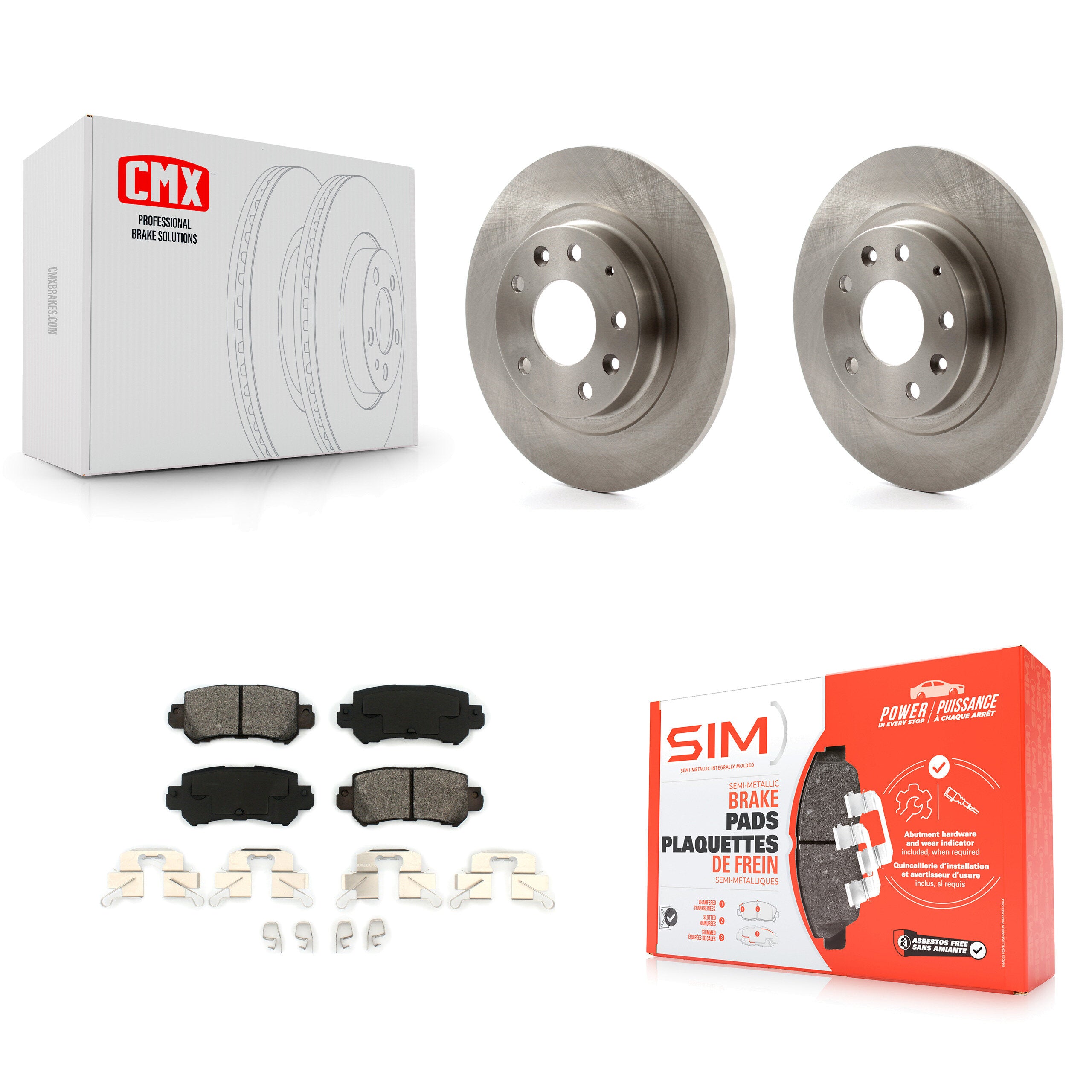 Transit Auto K8S-101972 Disc Brake Kit for 2016-2018 Mazda CX-3 - Rear product image