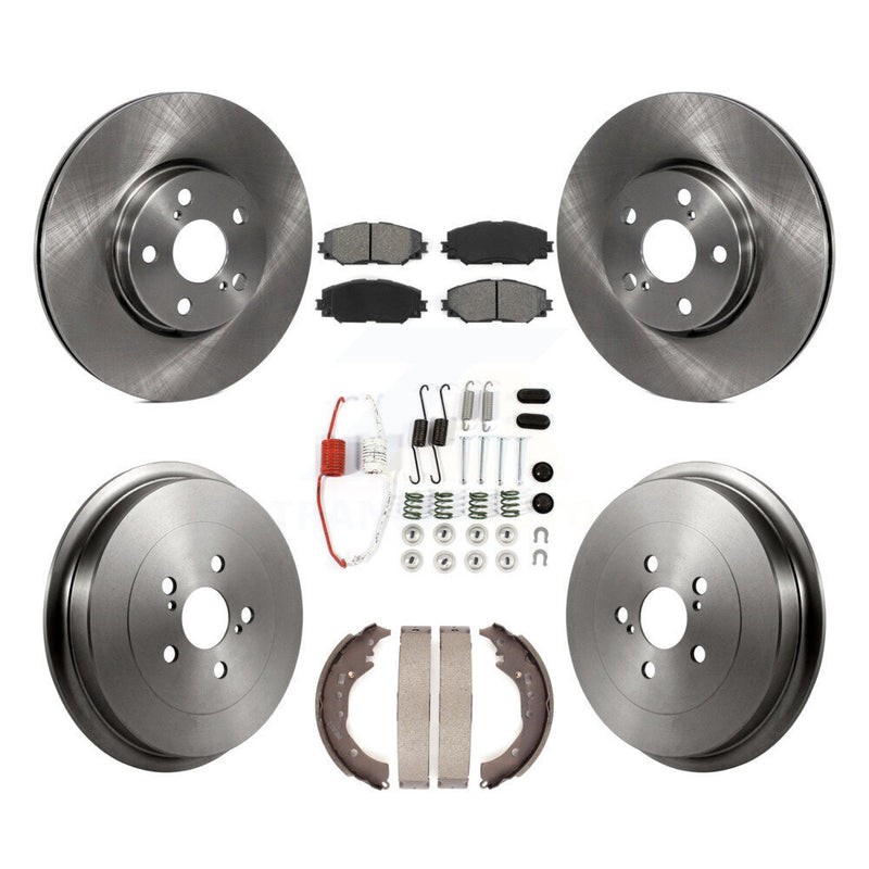 Transit Auto K8S-102165 Disc Brake Kit for 2009-2019 Toyota Corolla - Front and Rear product image