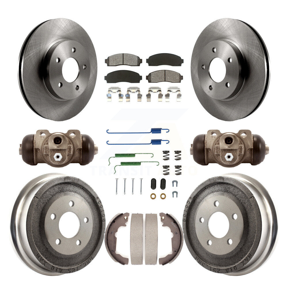 Transit Auto K8S-102215 Disc Brake Kit for 2003-2007 Pontiac Torrent, Chevrolet Equinox, Saturn Vue - Front and Rear product image