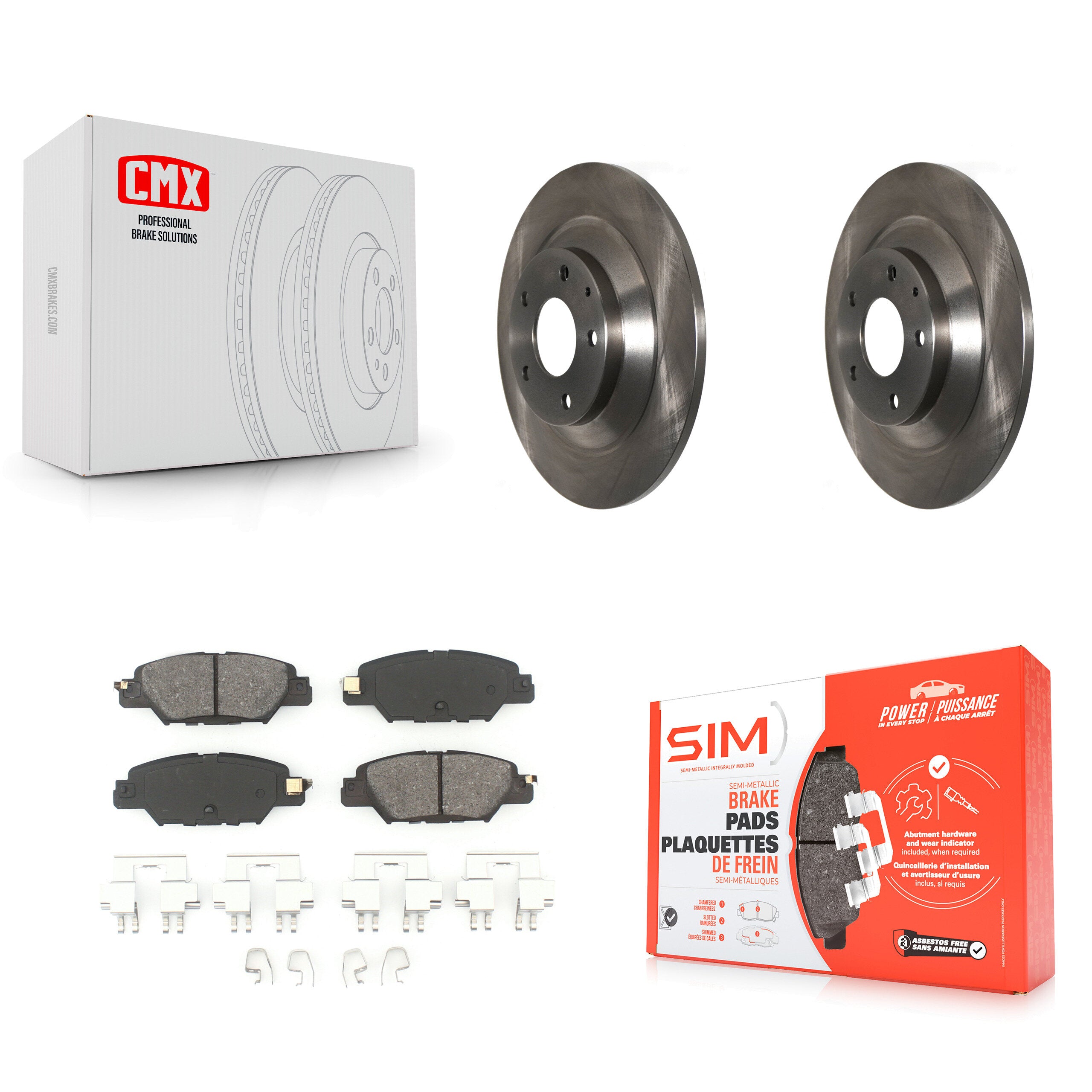 Transit Auto K8S-102727 Disc Brake Kit for 2016-2024 Mazda CX-5 - Rear product image