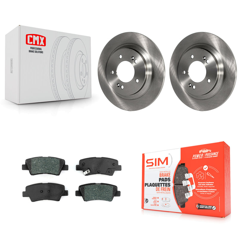 Transit Auto K8S-102728 Disc Brake Kit for 2017-2019 Kia Niro, Hyundai Ioniq - Rear product image