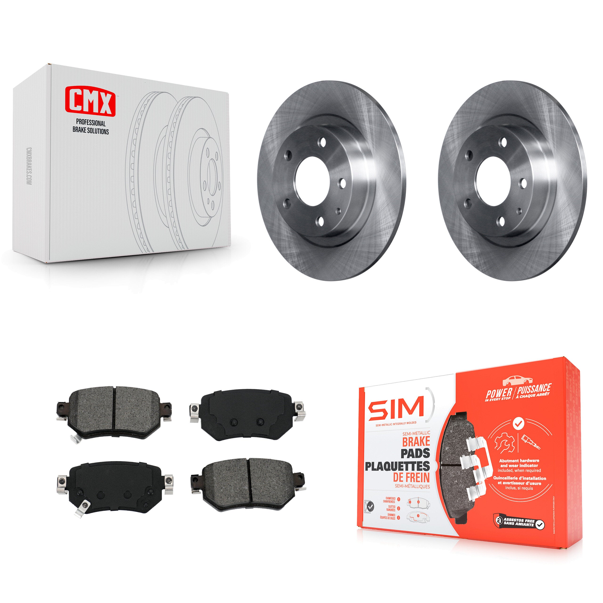 Transit Auto K8S-102736 Disc Brake Kit for 2016-2021 Mazda 6 - Rear product image