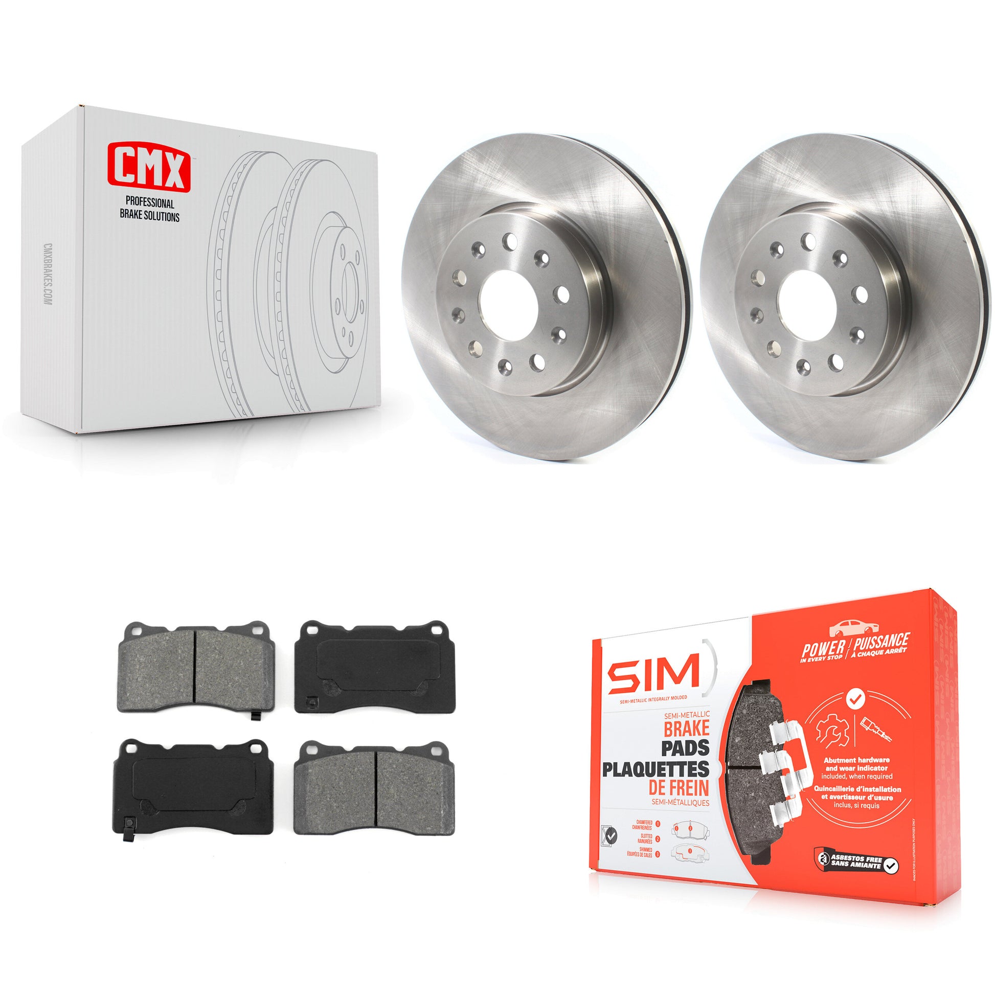 Transit Auto K8S-102752 Disc Brake Kit for 2014-2022 Chevrolet Camaro, Cadillac CTS, Cadillac CT6 - Front product image