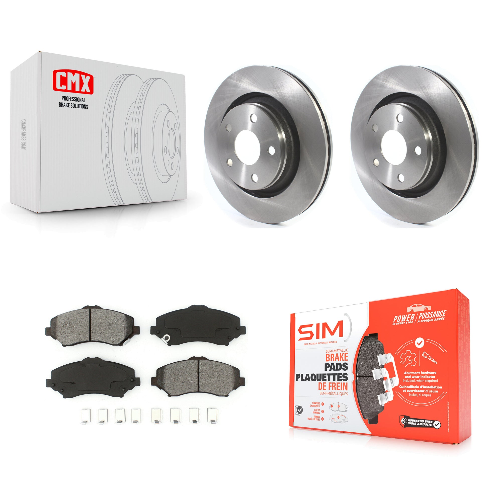 Transit Auto K8S-102757 Disc Brake Kit for 2013-2017 Jeep Wrangler - Front product image