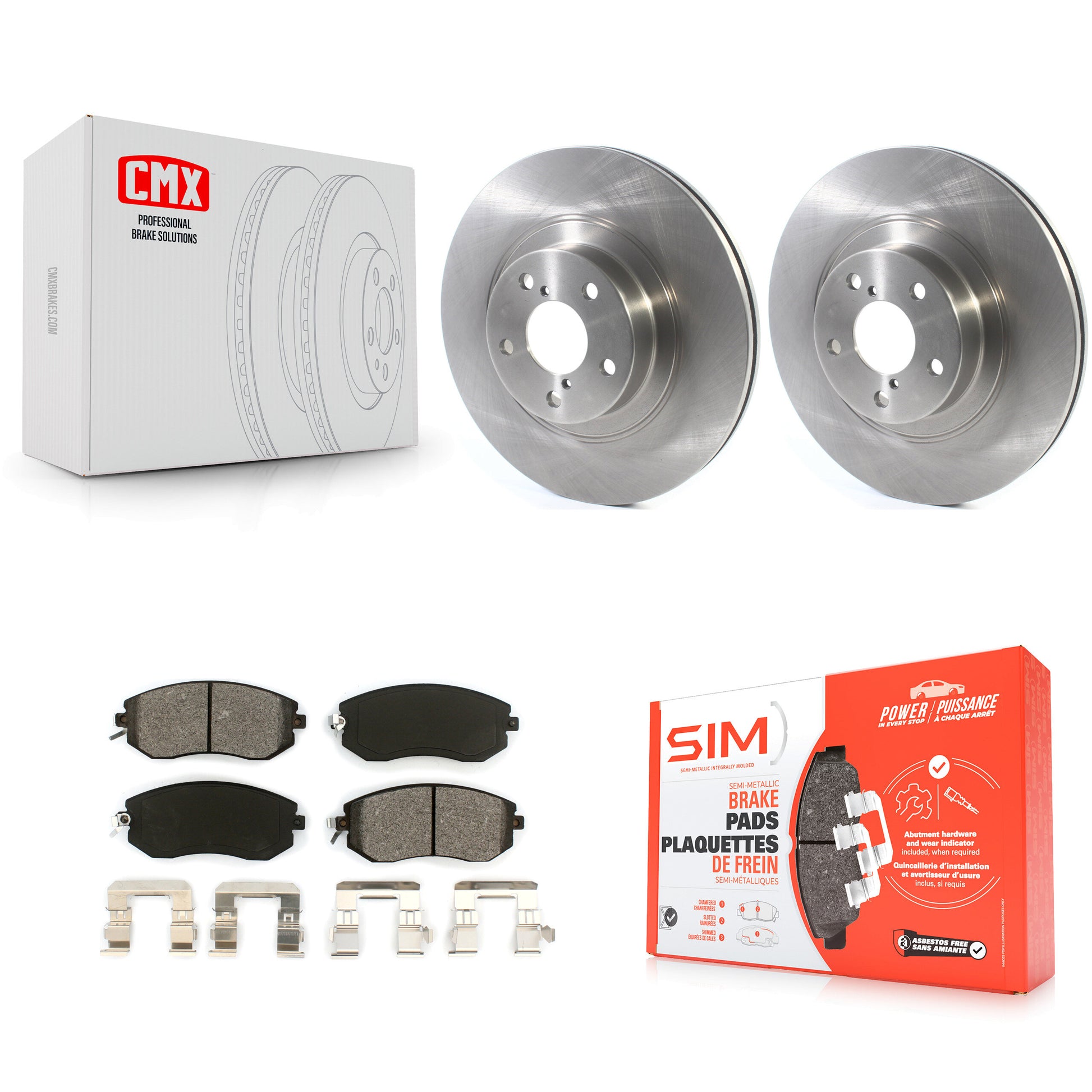 Transit Auto K8S-102761 Disc Brake Kit for 2011-2023 Subaru BRZ, Toyota GR86, Toyota 86 & more - Front product image