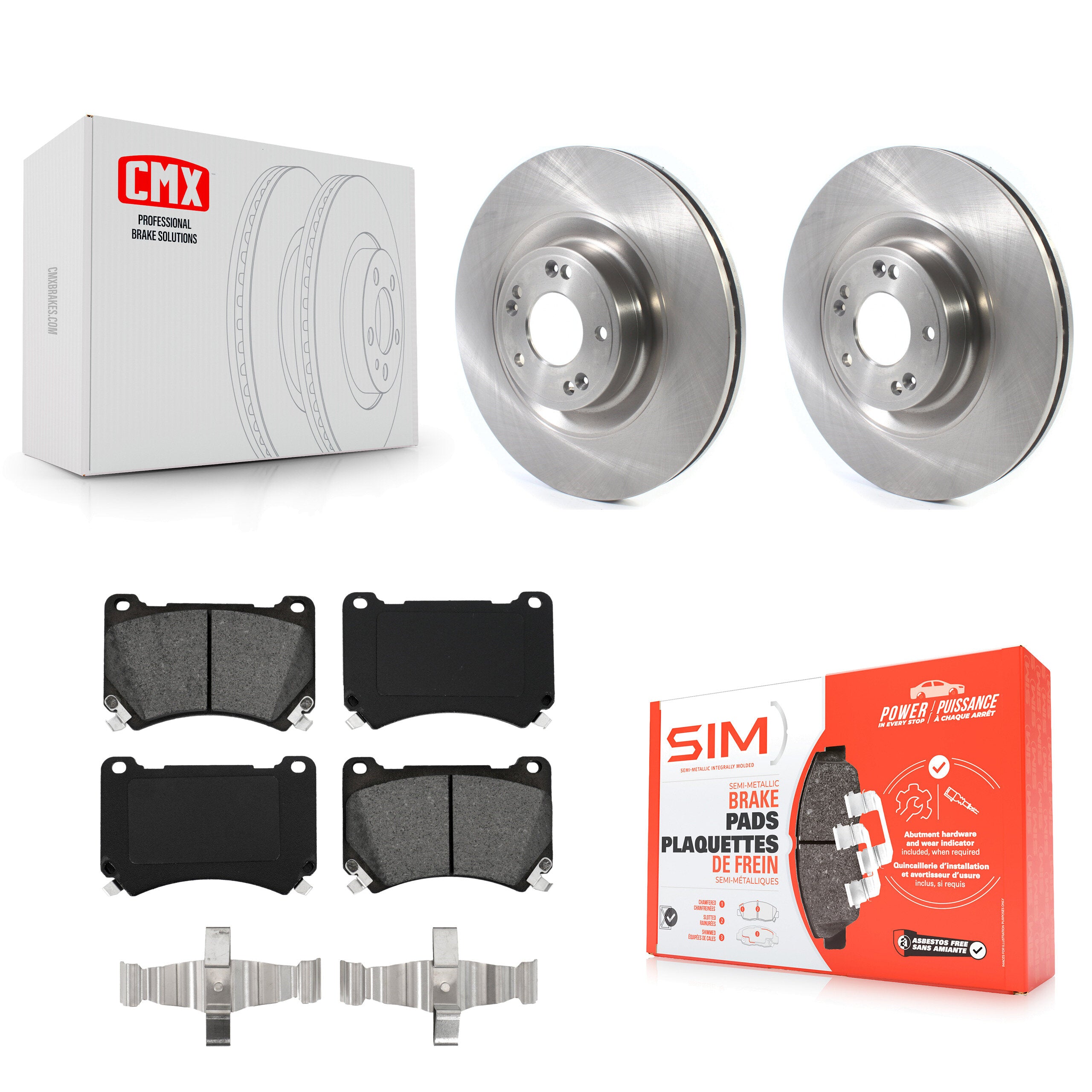 Transit Auto K8S-102763 Disc Brake Kit for 2011-2014 Hyundai Genesis, Hyundai Equus - Front product image