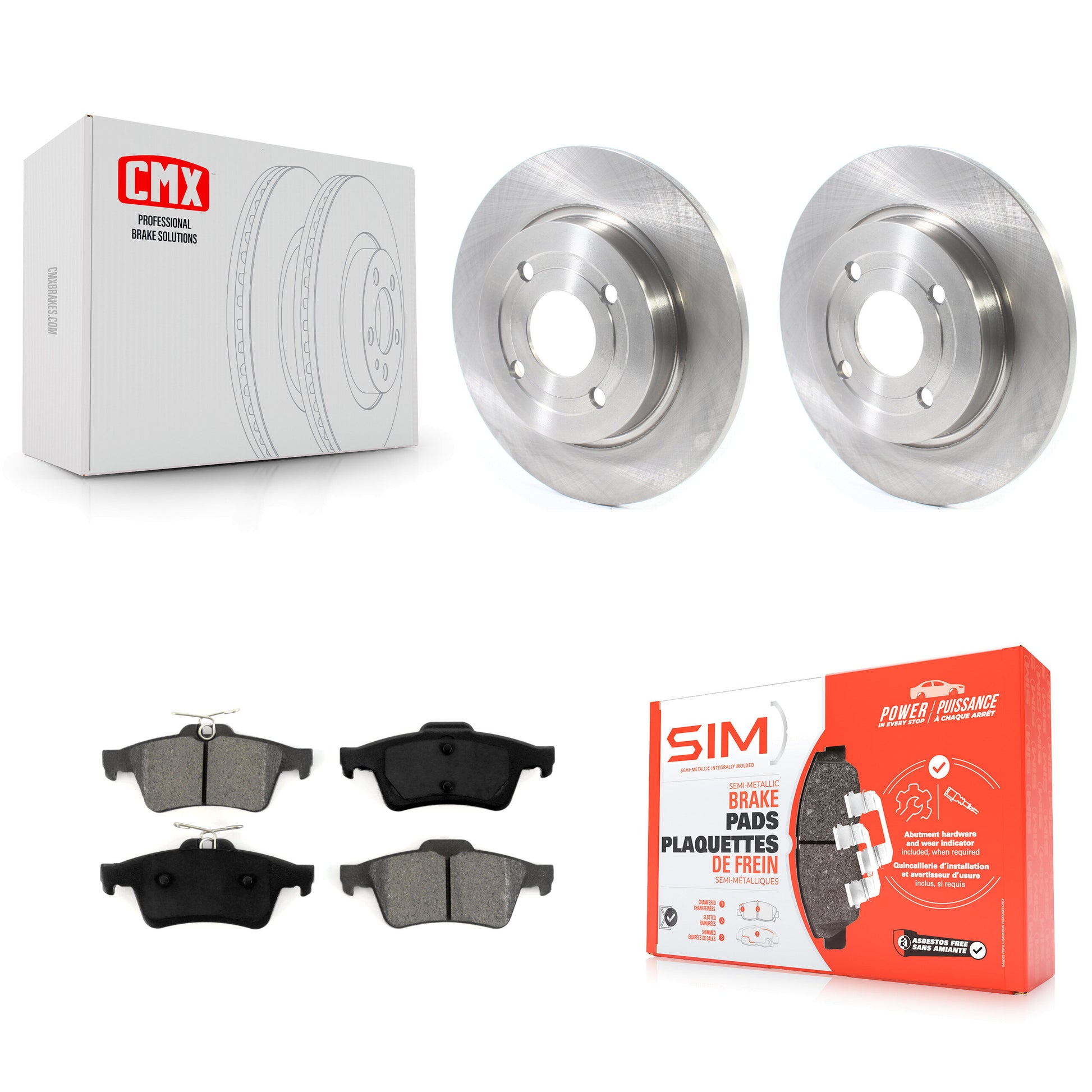 Transit Auto K8S-102821 Disc Brake Kit for 2018-2022 Ford EcoSport - Rear product image