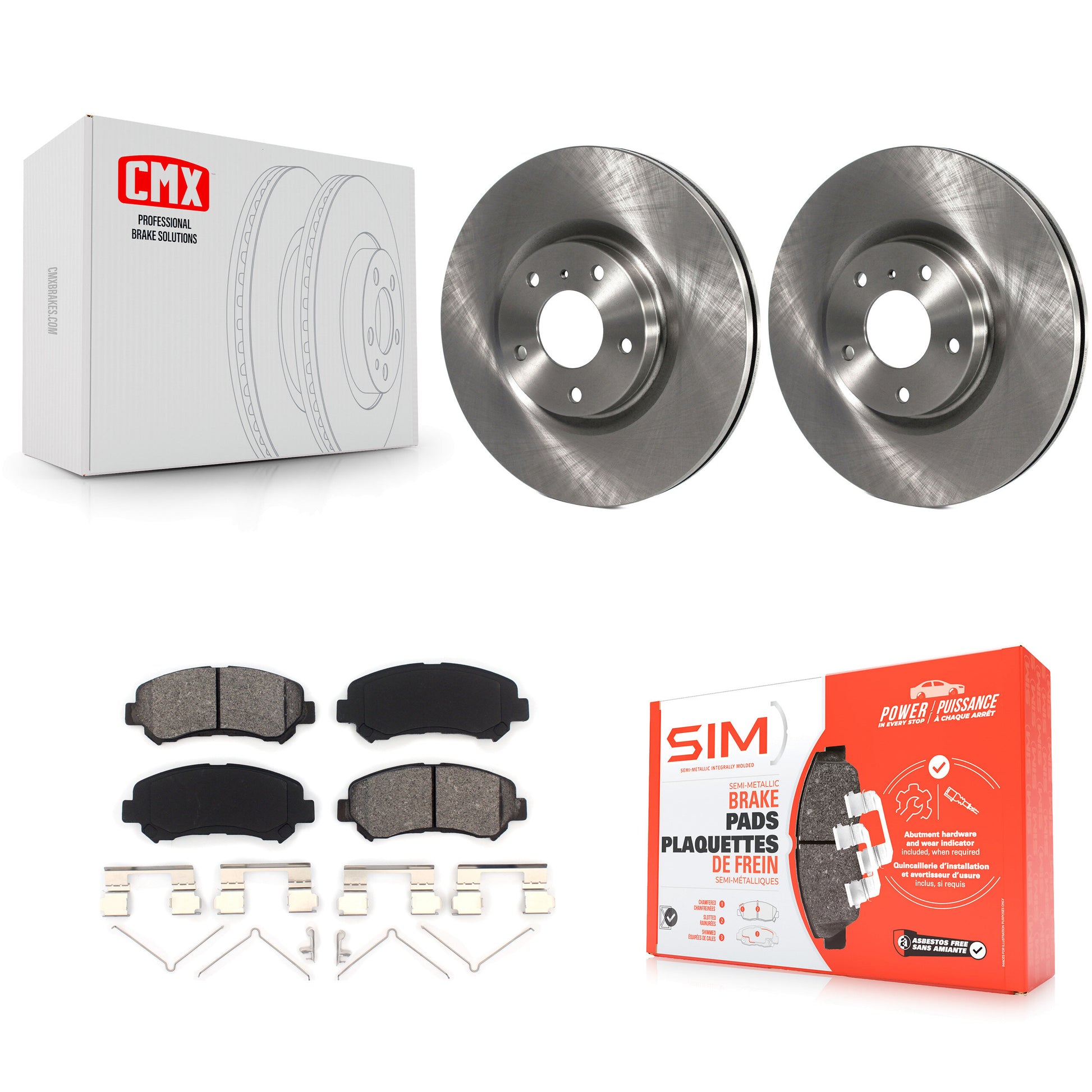 Transit Auto K8S-102839 Disc Brake Kit for 2009-2022 Nissan Maxima - Front product image