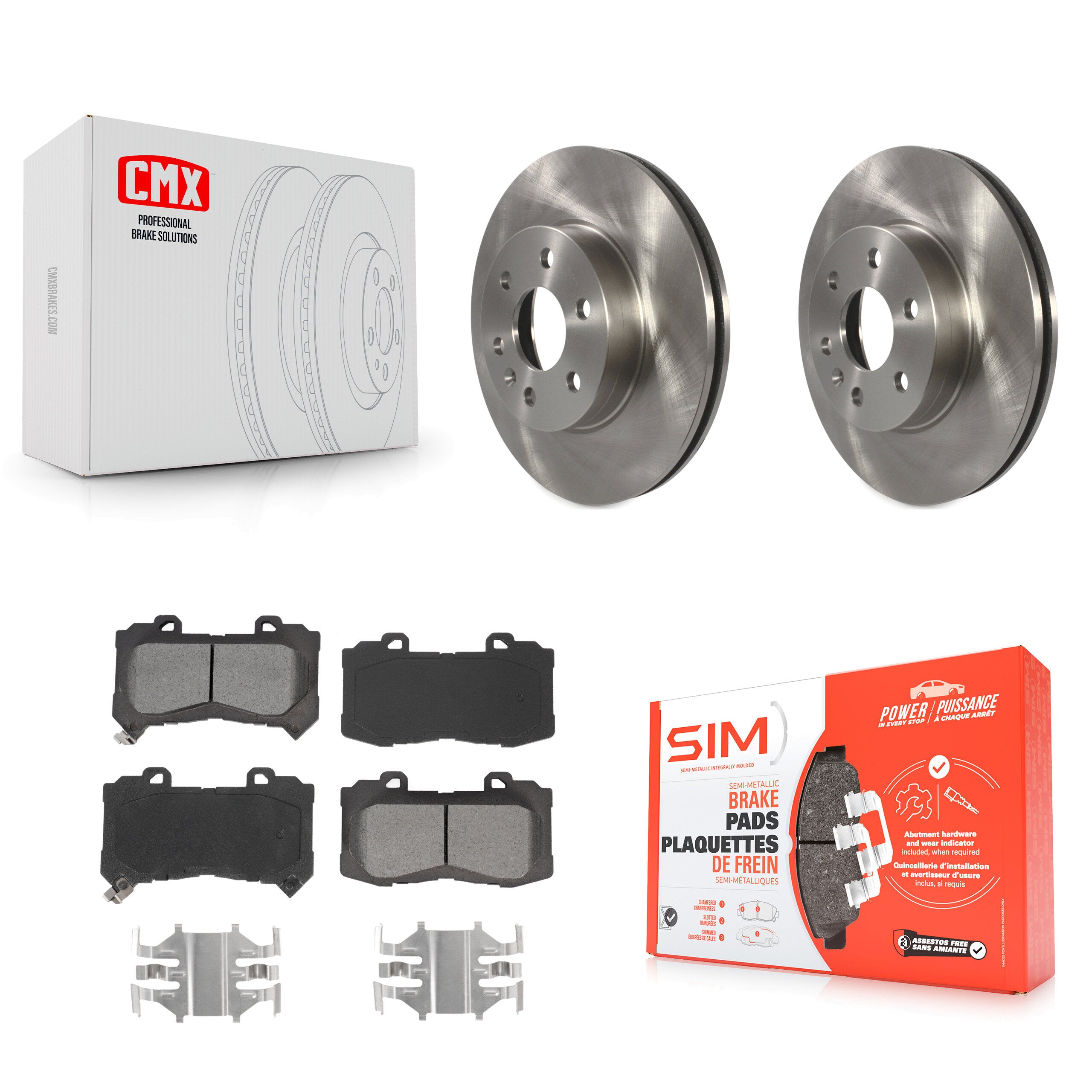 Transit Auto K8S-102855 Disc Brake Kit for 2015-2020 Chevrolet Colorado, GMC Canyon - Front product image