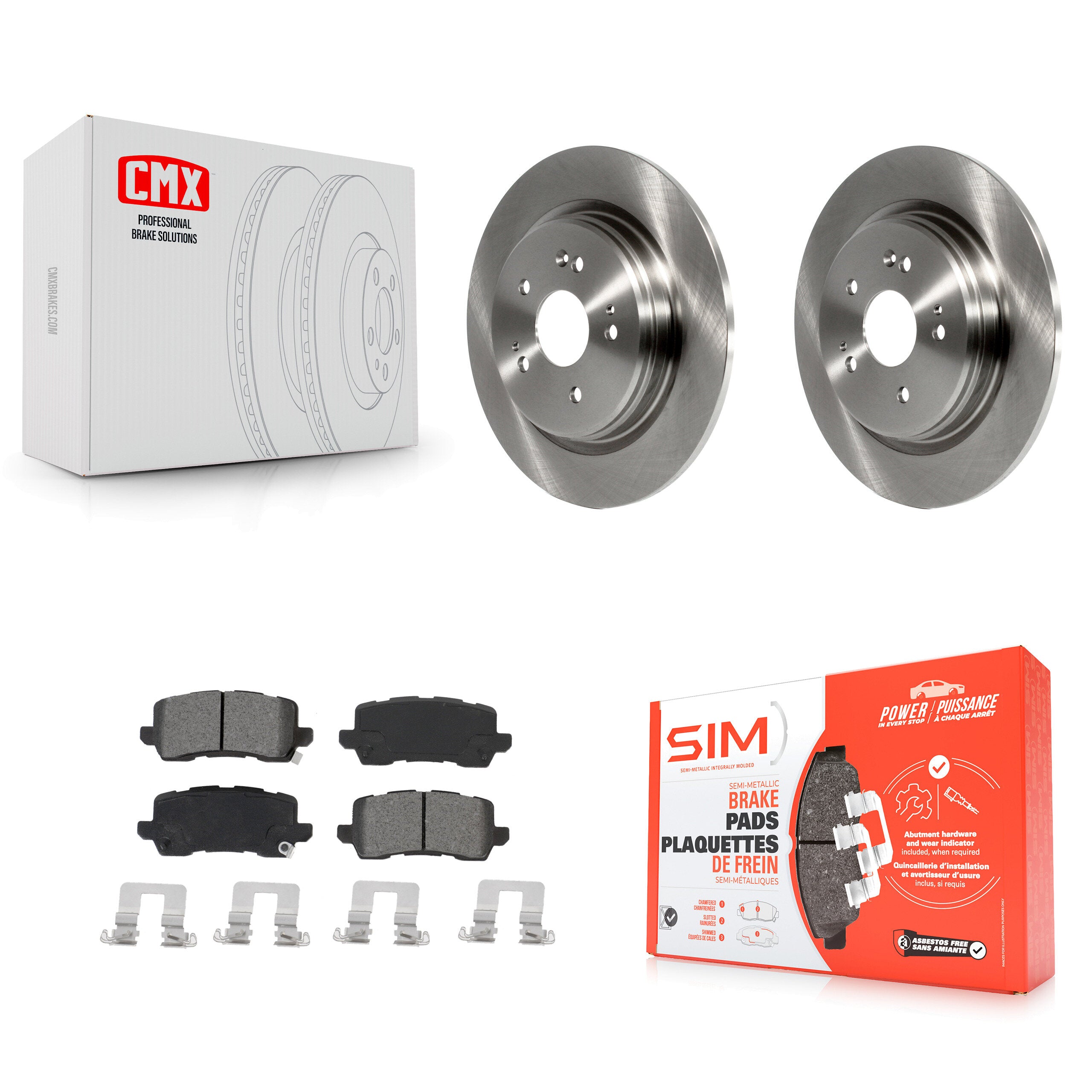 Transit Auto K8S-102991 Disc Brake Kit for 2015-2020 Acura TLX - Rear product image