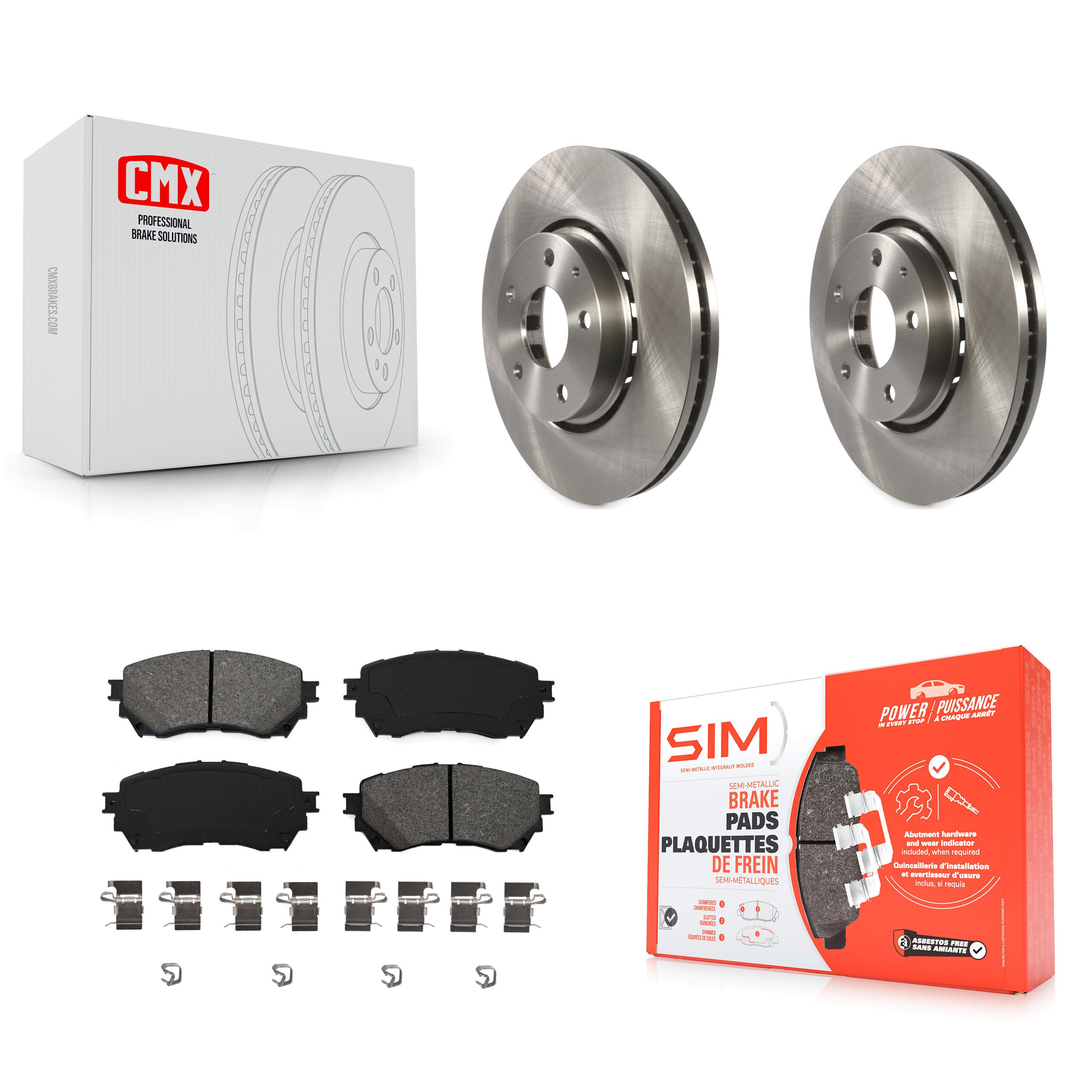 Transit Auto K8S-103133 Disc Brake Kit for 2019-2021 Mazda 6 - Front product image