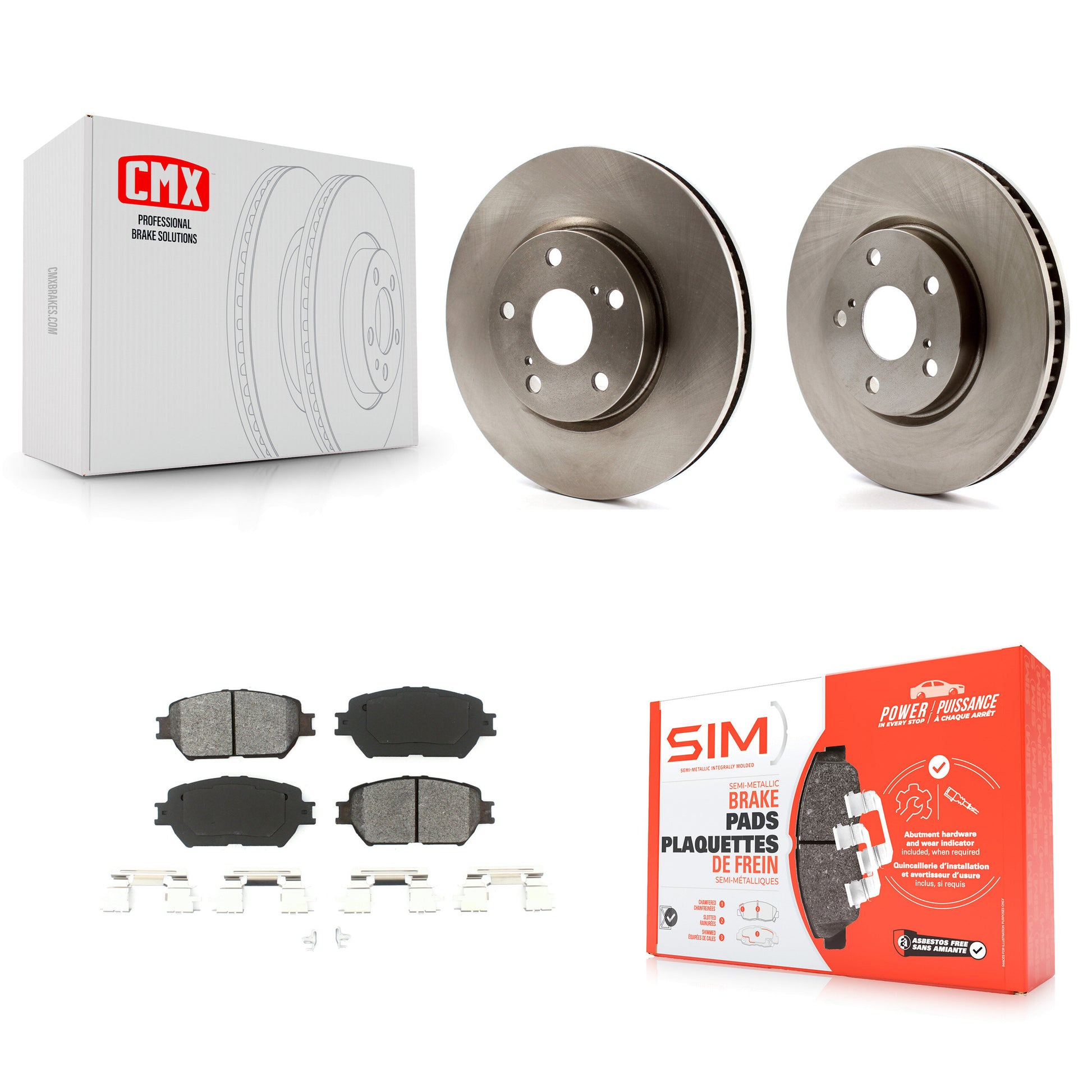 Transit Auto K8S-103152 Disc Brake Kit for 2006-2015 Lexus IS250, Lexus GS300 - Front product image