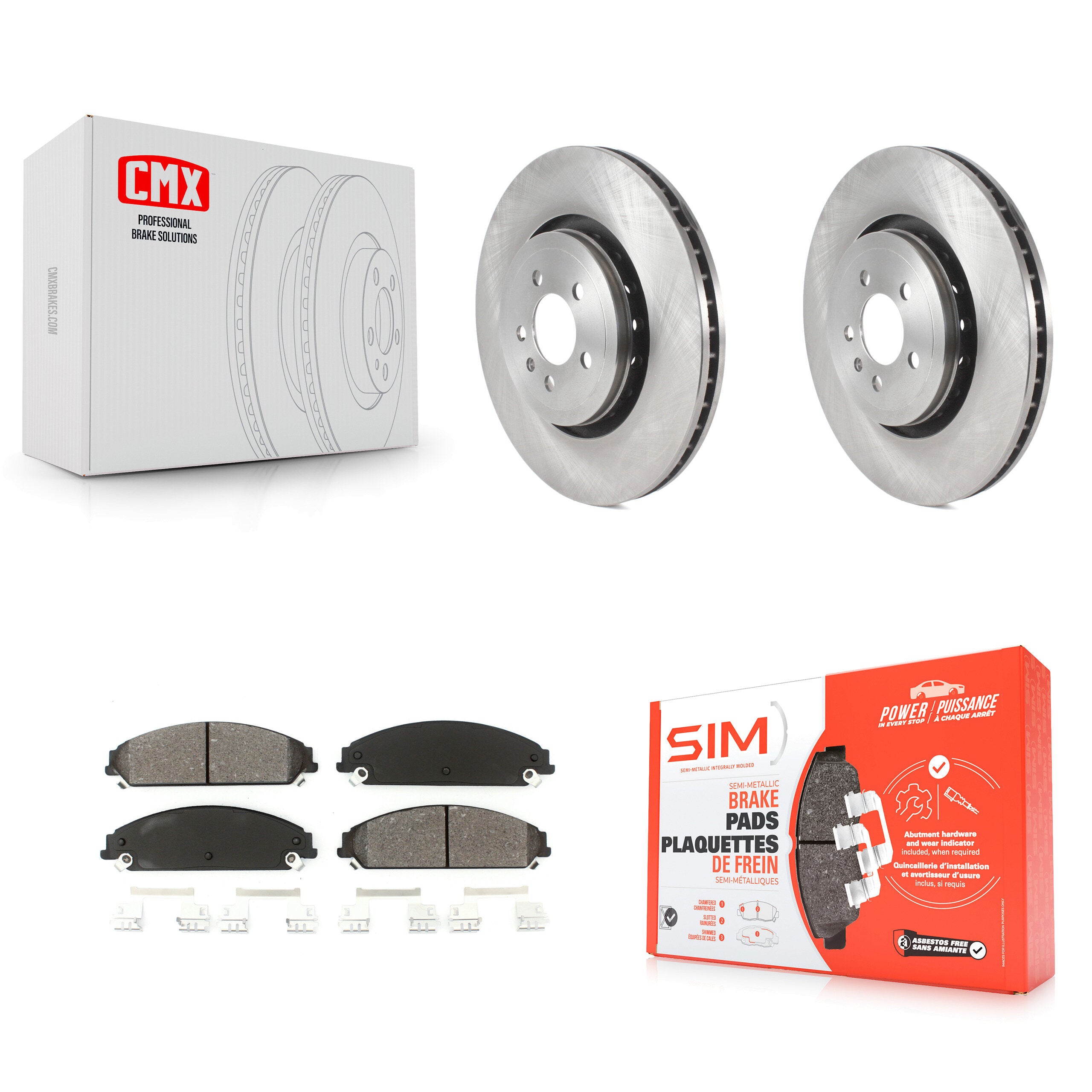 Transit Auto K8S-103521 Disc Brake Kit for 2014-2018 Dodge Charger - Front product image