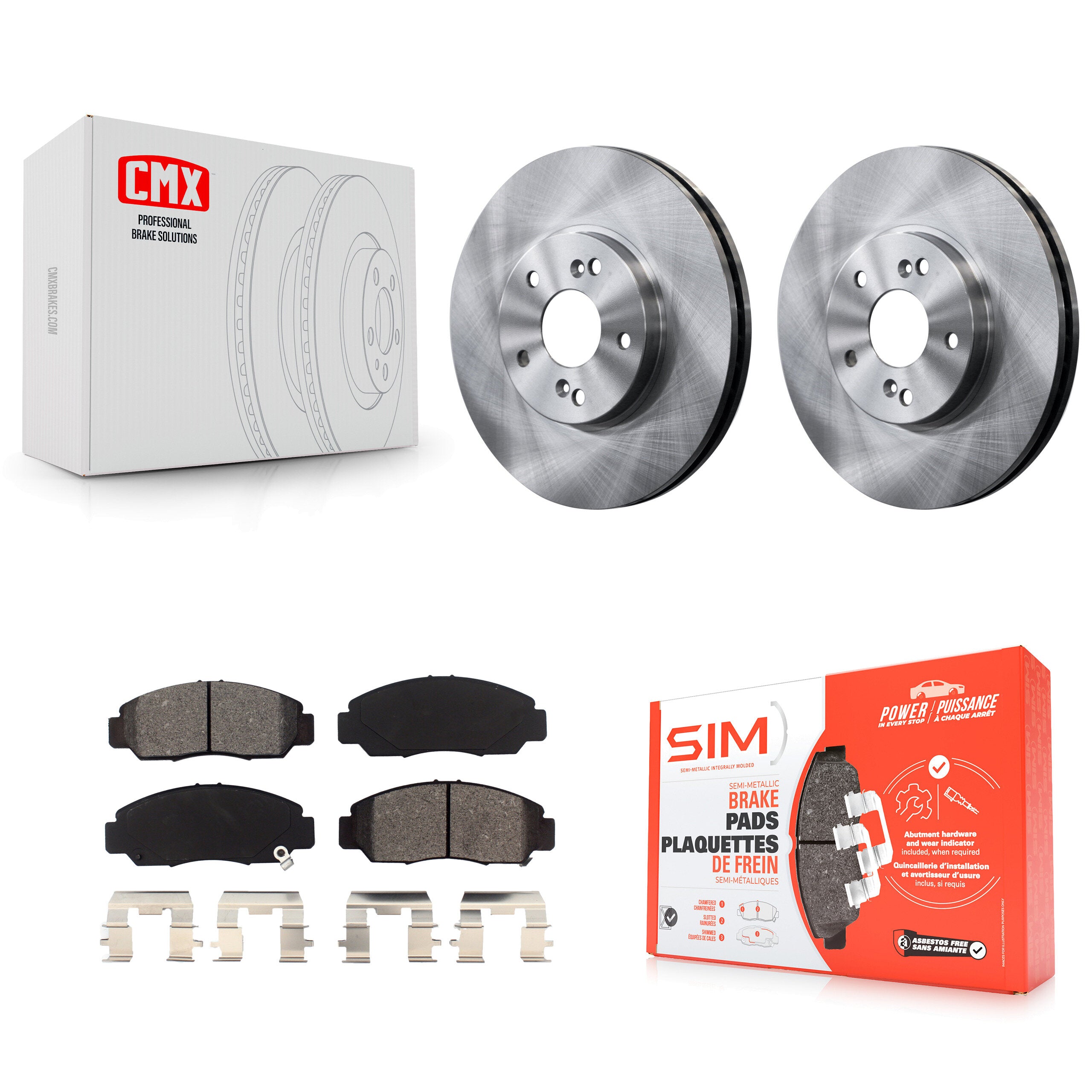 Transit Auto K8S-103635 Disc Brake Kit for 2005-2007 Honda Accord - Front product image