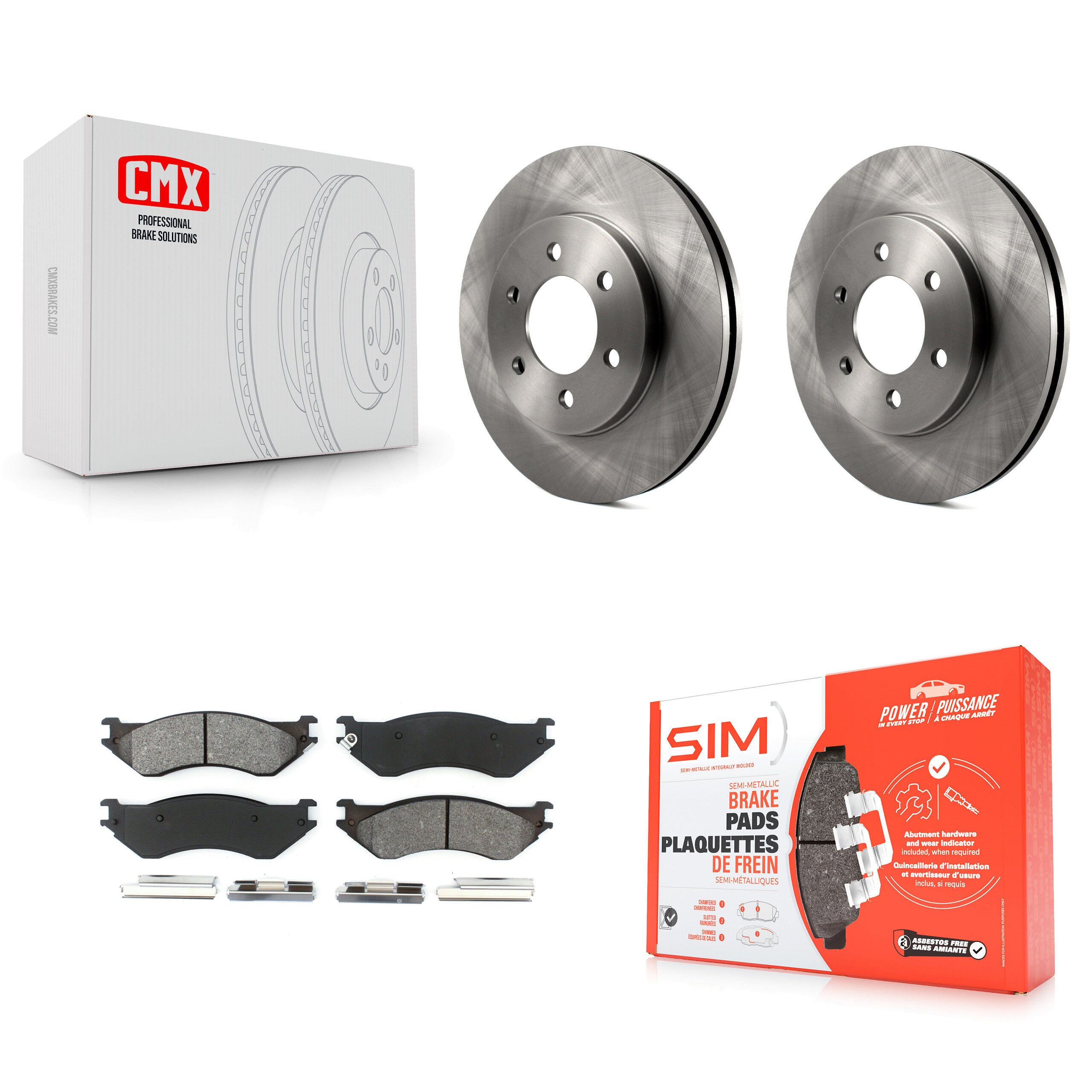 Transit Auto K8S-103662 Disc Brake Kit for 2002 Lincoln Navigator - Front product image