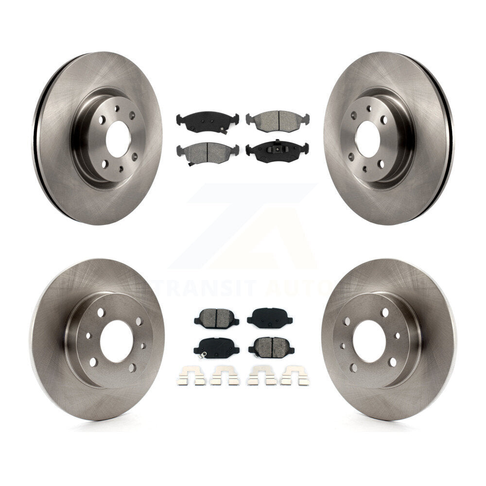 Transit Auto K8S-103687 Disc Brake Kit for 2018-2019 Fiat 500 - Front and Rear product image
