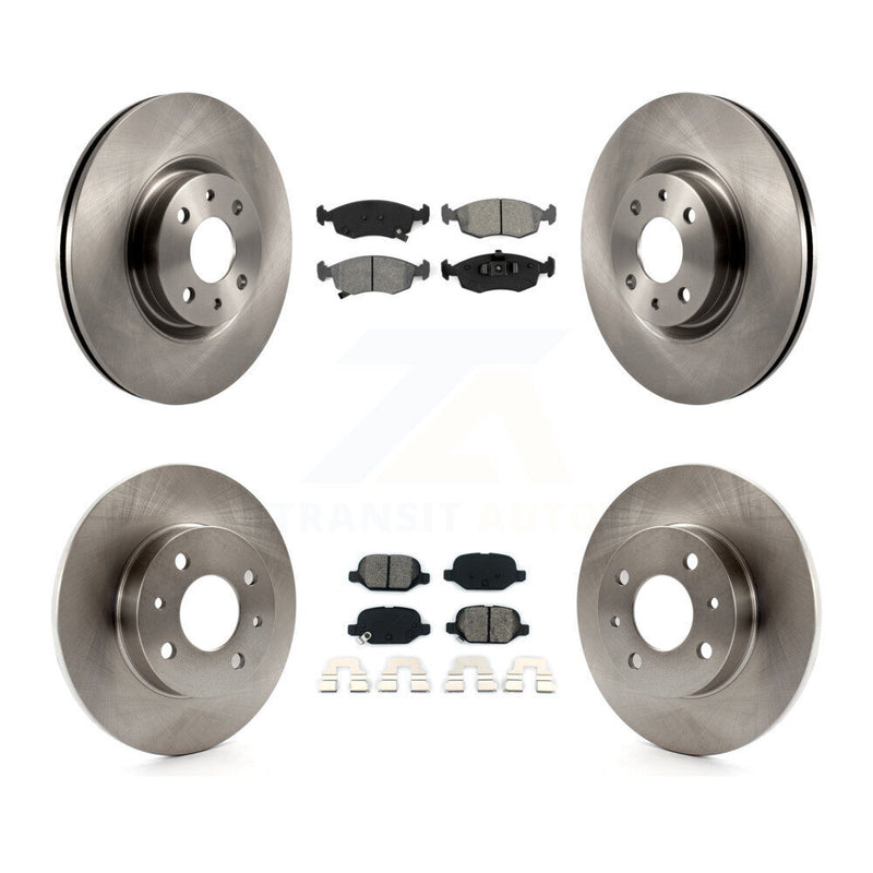 Transit Auto K8S-103687 Disc Brake Kit for 2018-2019 Fiat 500 - Front and Rear product image
