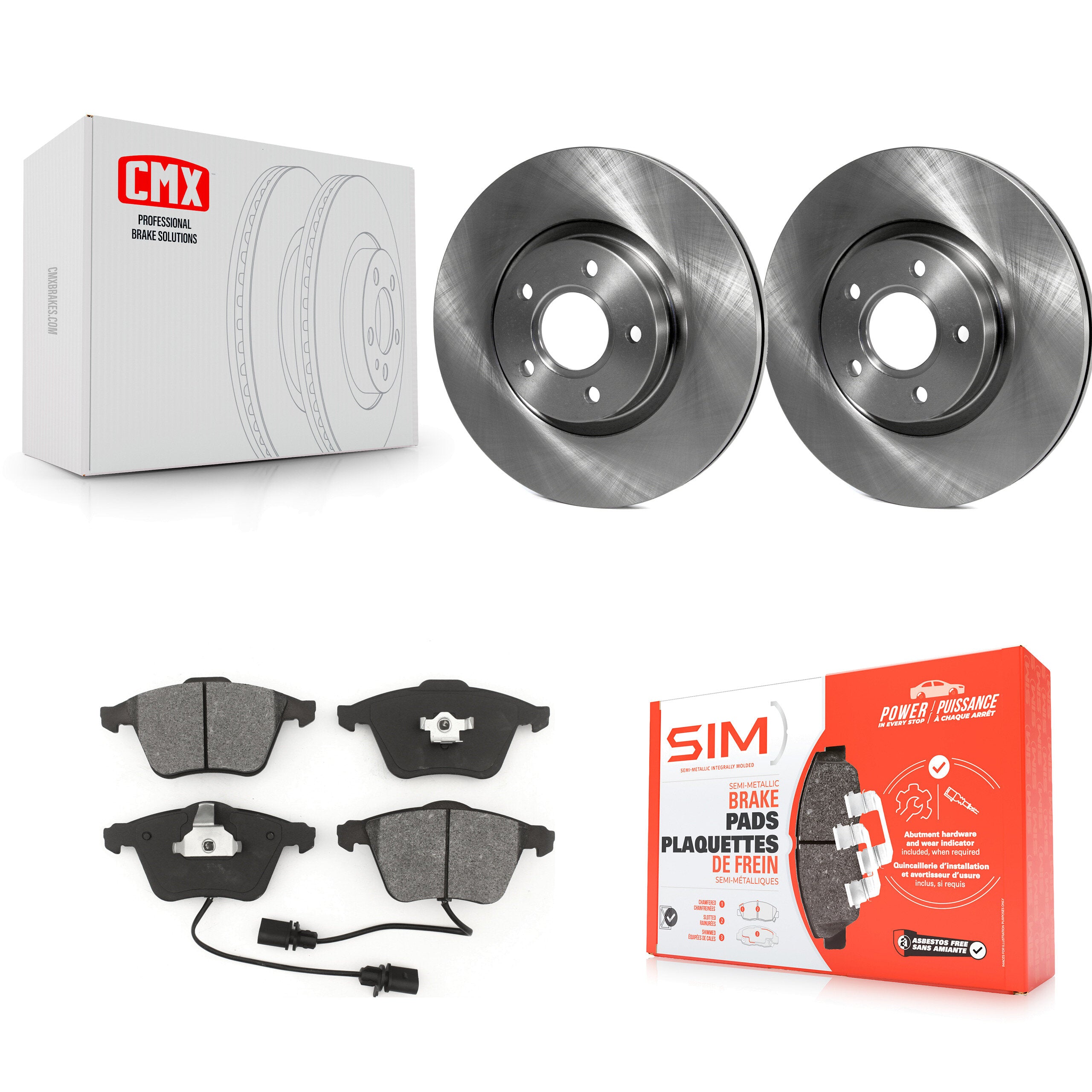 Transit Auto K8S-103715 Disc Brake Kit for 2004 Volvo S40 - Front product image