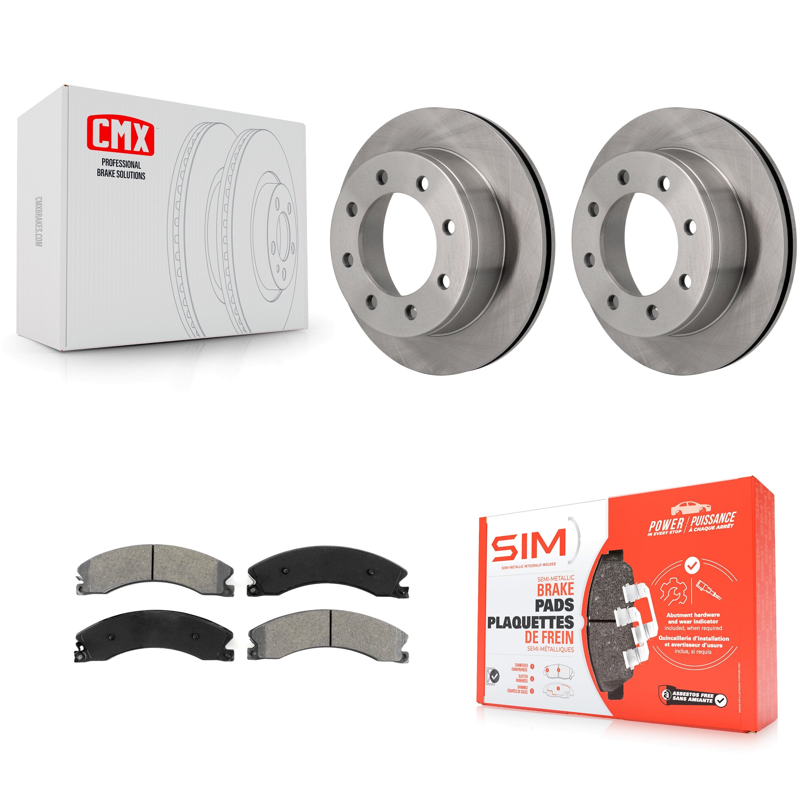 Transit Auto K8S-103721 Disc Brake Kit for 2010-2011 Chevrolet Express 4500 - Rear product image