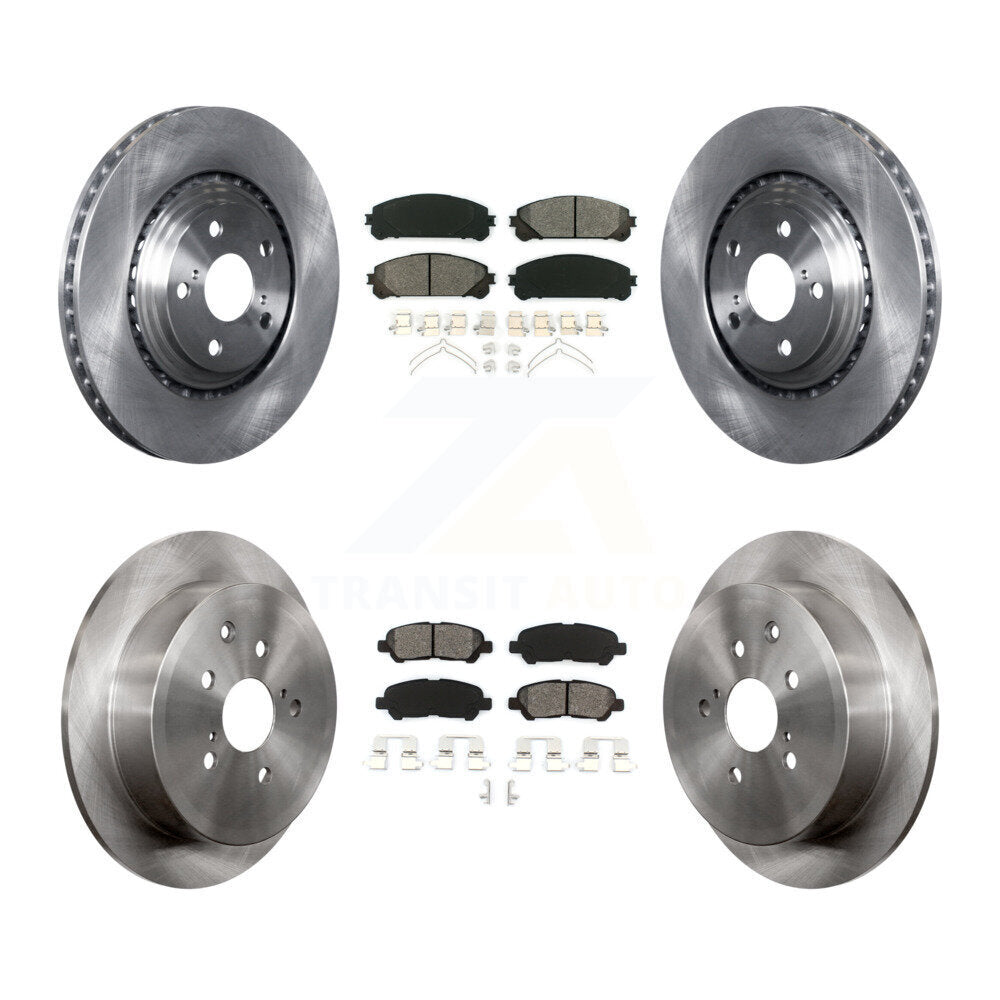 Transit Auto K8S-103748 Disc Brake Kit for 2014 Toyota Highlander - Front and Rear product image
