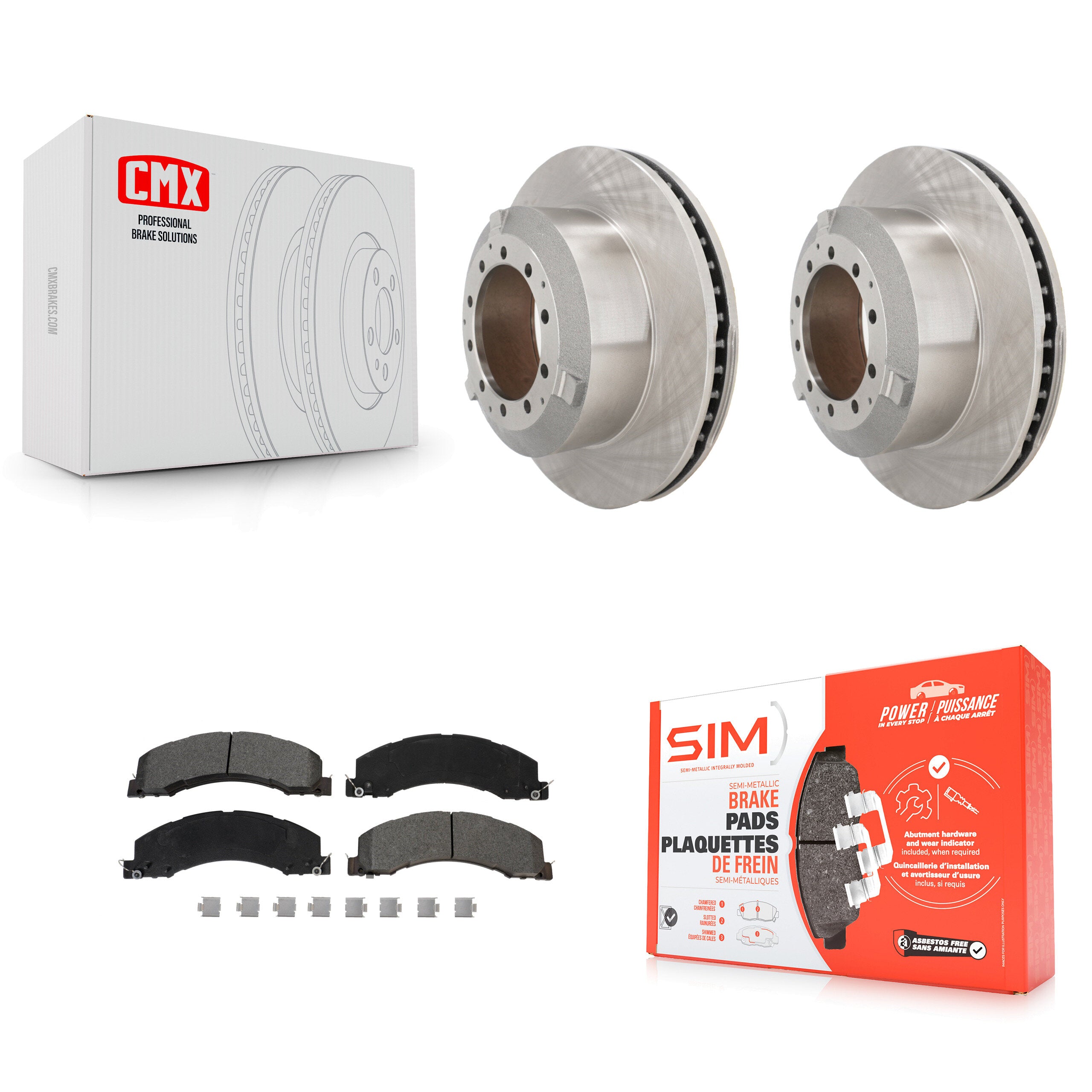 Transit Auto K8S-103807 Disc Brake Kit for 2008-2023 Ram 4500, Ram 5500, Dodge Ram 4500 & more - Rear product image