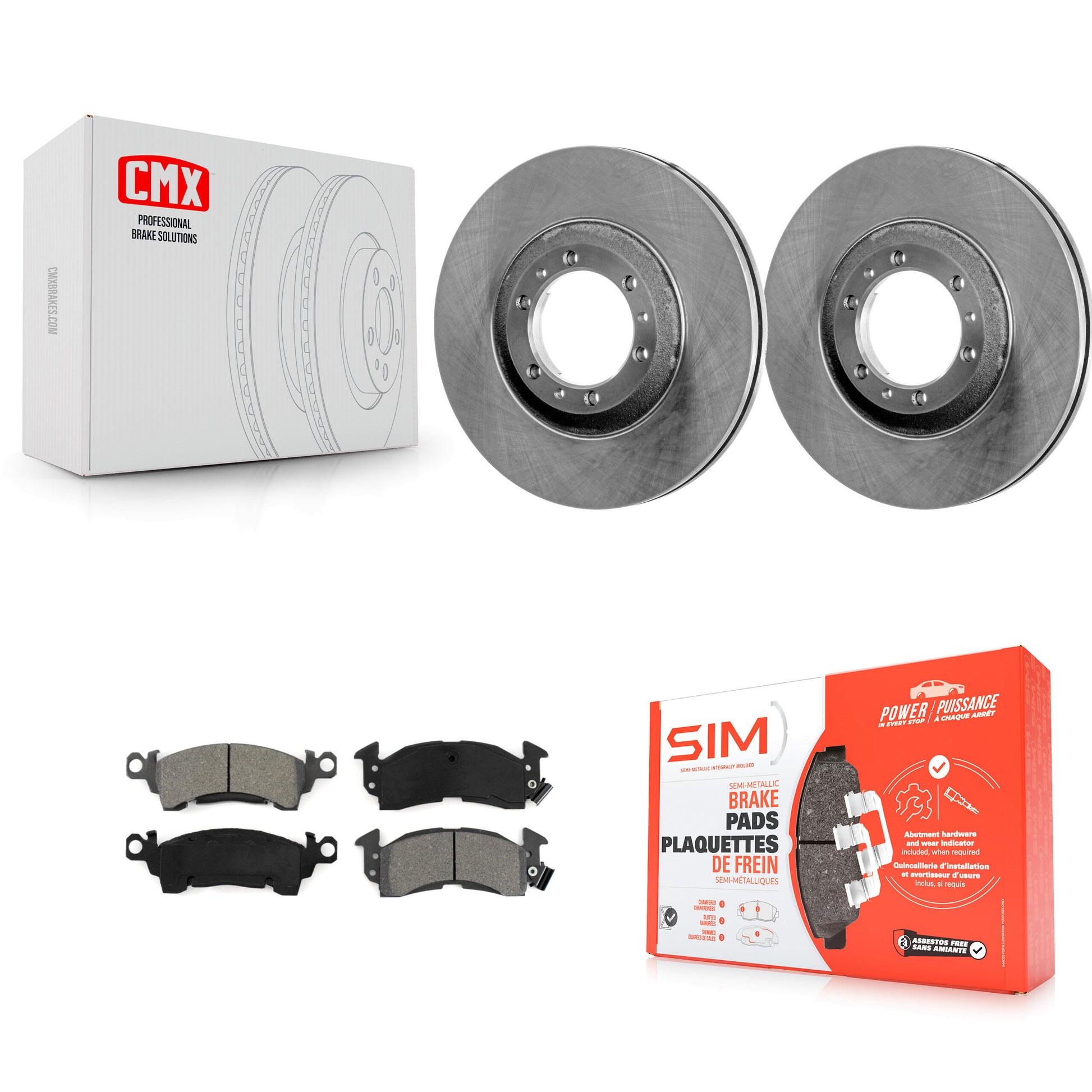 Transit Auto K8S-103825 Disc Brake Kit for 1992-1993 Cadillac Commercial Chassis - Front product image
