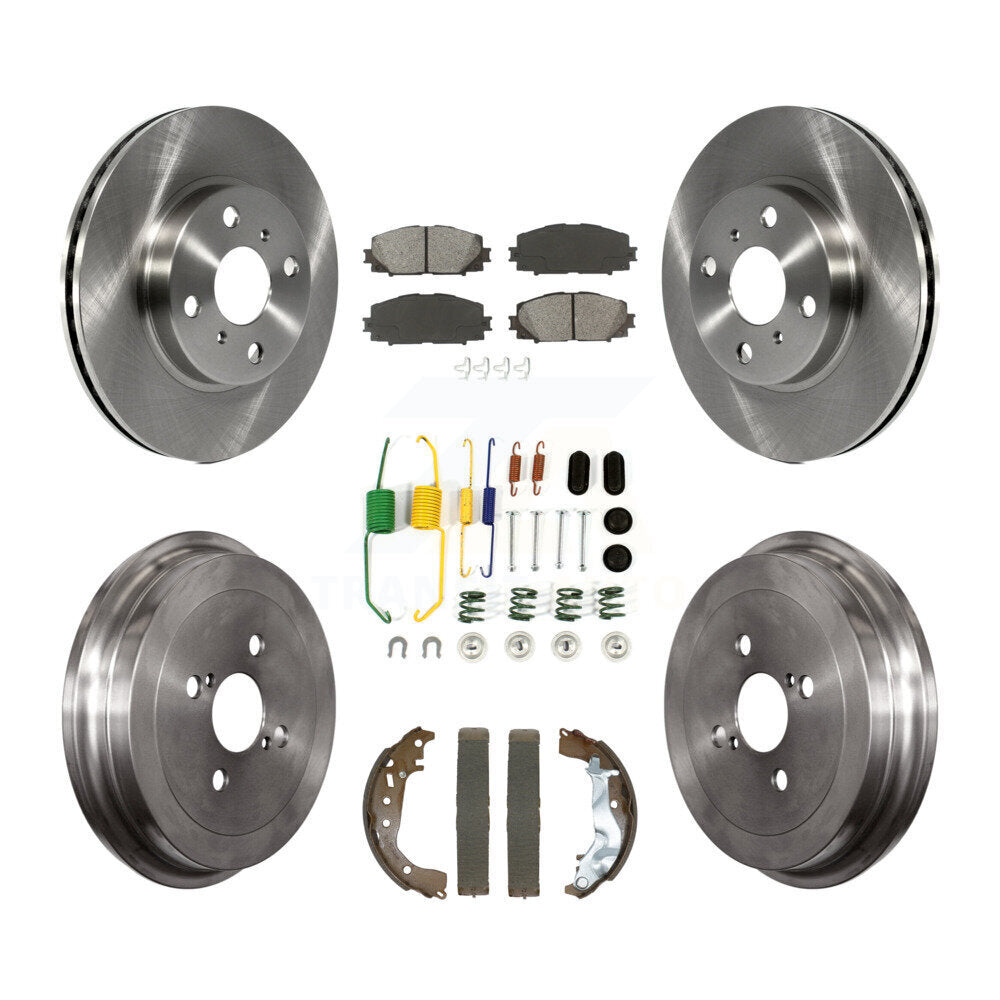 Transit Auto K8S-103828 Disc Brake Kit for 2014-2018 Toyota Yaris - Front and Rear product image