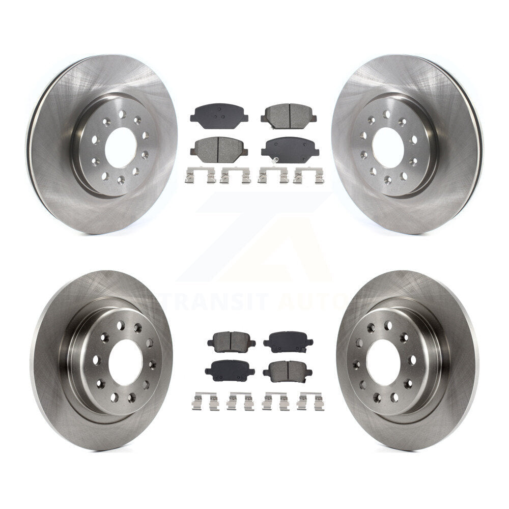 Transit Auto K8S-103912 Disc Brake Kit for 2017-2020 Buick Regal TourX, Chevrolet Equinox, GMC Terrain & more - Front and Rear product image