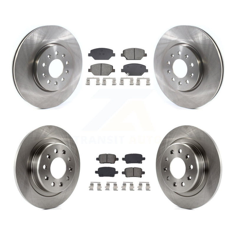 Transit Auto K8S-103912 Disc Brake Kit for 2017-2020 Buick Regal TourX, Chevrolet Equinox, GMC Terrain & more - Front and Rear product image