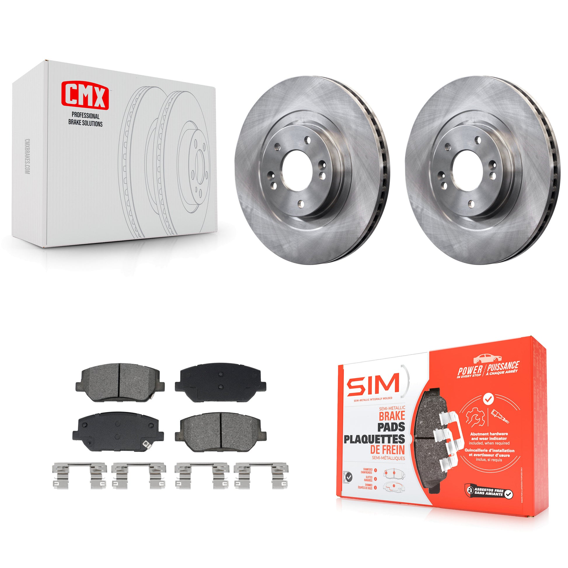 Transit Auto K8S-103952 Disc Brake Kit for 2019-2020 Hyundai Santa Fe - Front product image