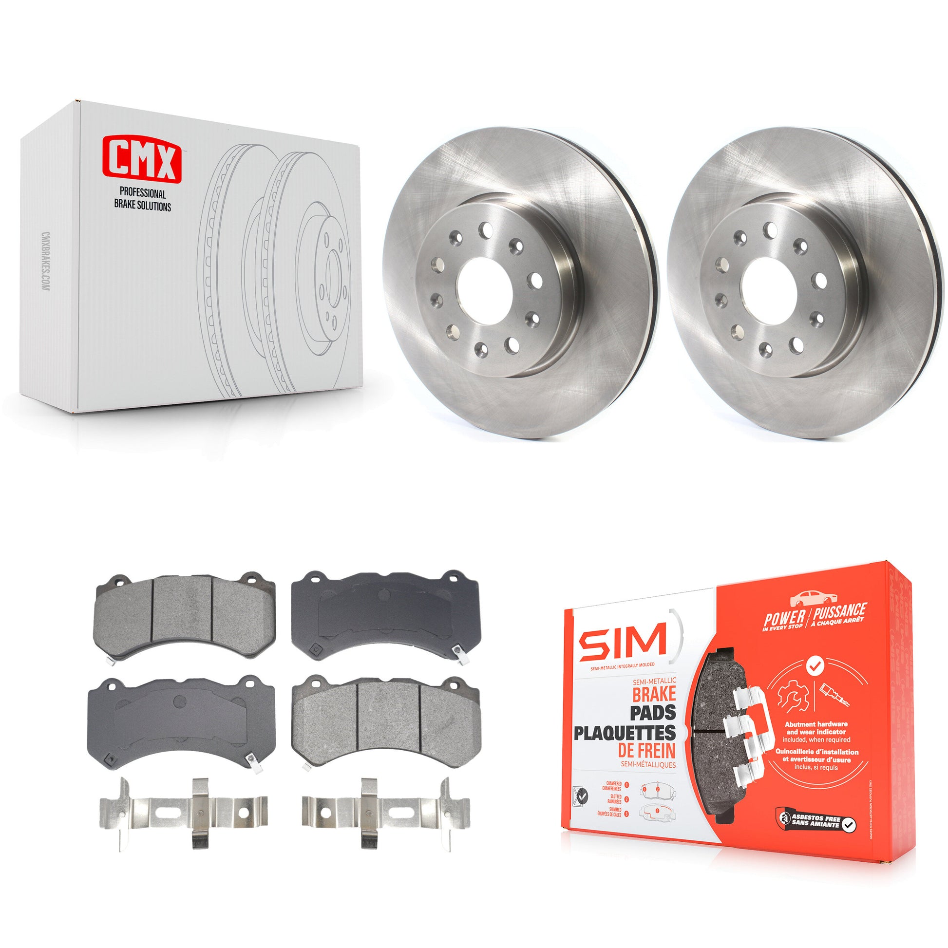 Transit Auto K8S-103979 Disc Brake Kit for 2019-2020 Chevrolet Camaro - Front product image
