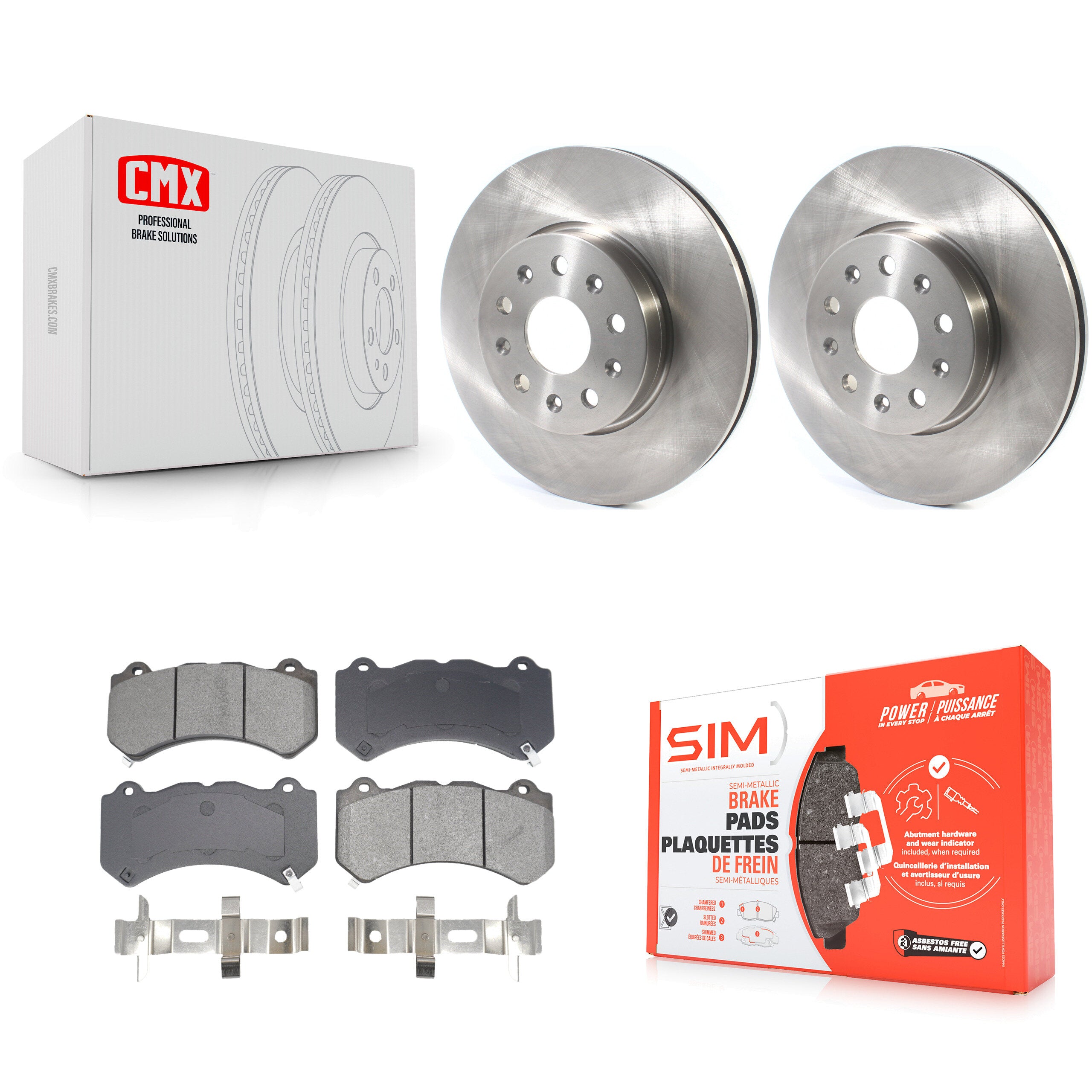 Transit Auto K8S-103979 Disc Brake Kit for 2019-2020 Chevrolet Camaro - Front product image