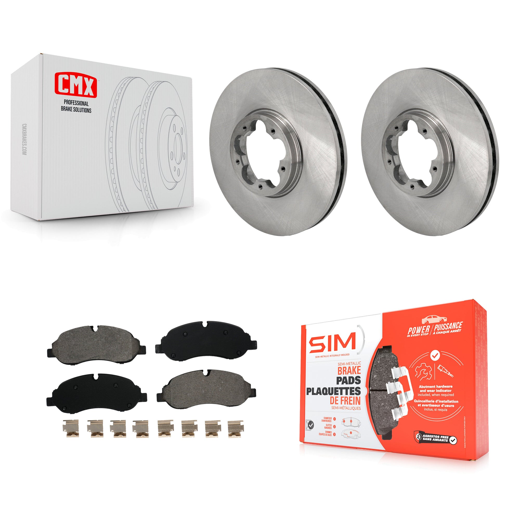 Transit Auto K8S-103983 Disc Brake Kit for 2015-2019 Ford Transit-150, Ford Transit-250, Ford Transit-350 - Front product image