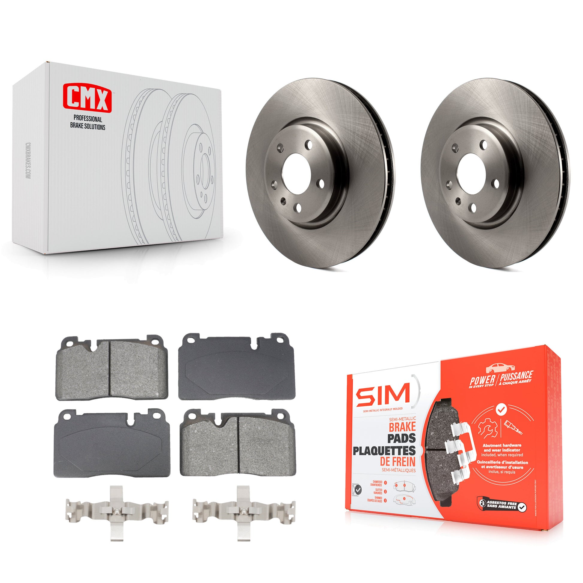 Transit Auto K8S-103986 Disc Brake Kit for 2013-2017 Audi Q5 - Front product image