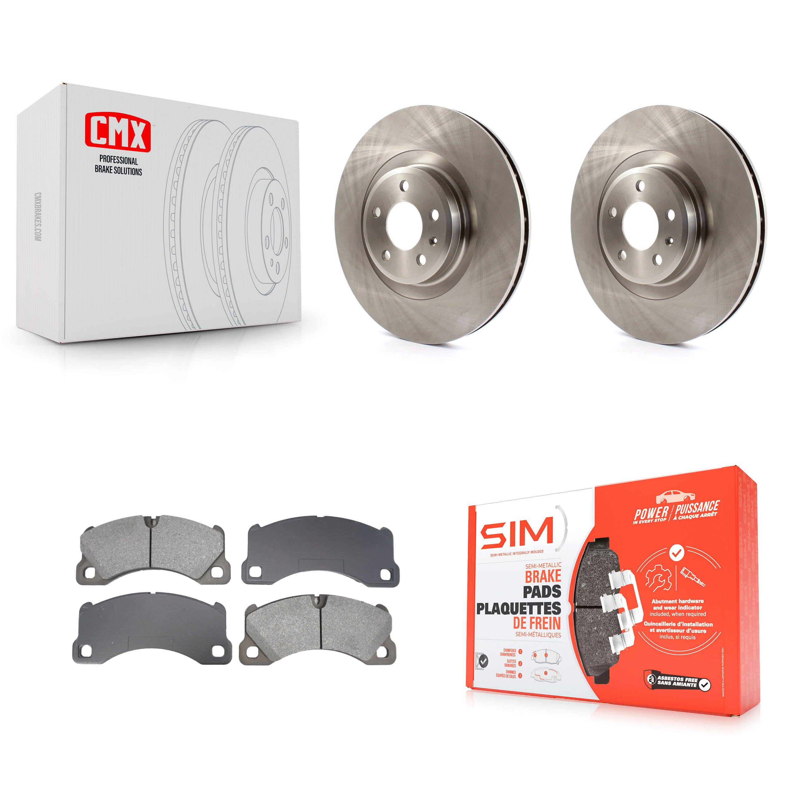 Transit Auto K8S-103987 Disc Brake Kit for 2017 Porsche Macan - Front product image