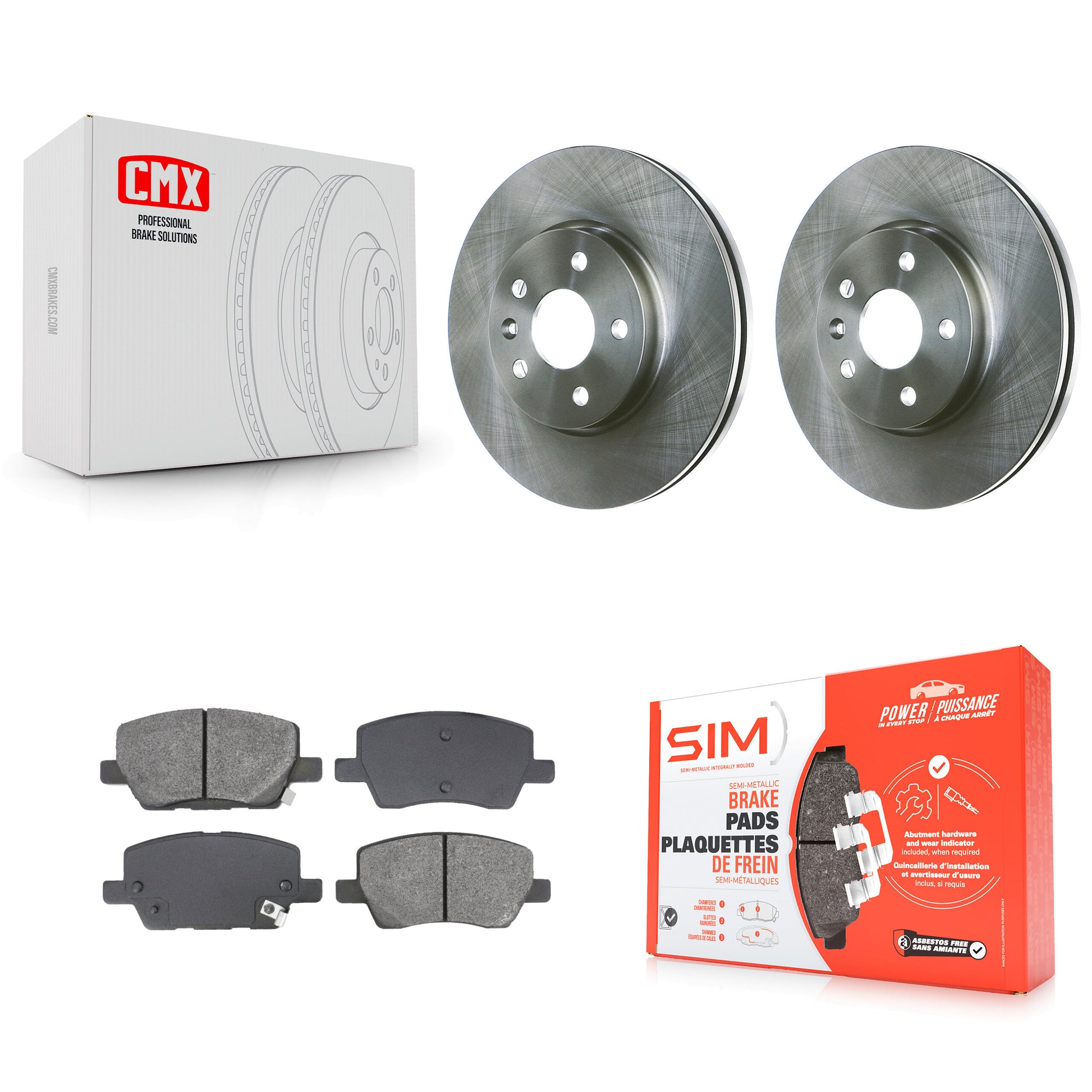 Transit Auto K8S-103996 Disc Brake Kit for 2018-2020 Chevrolet Sonic - Front product image