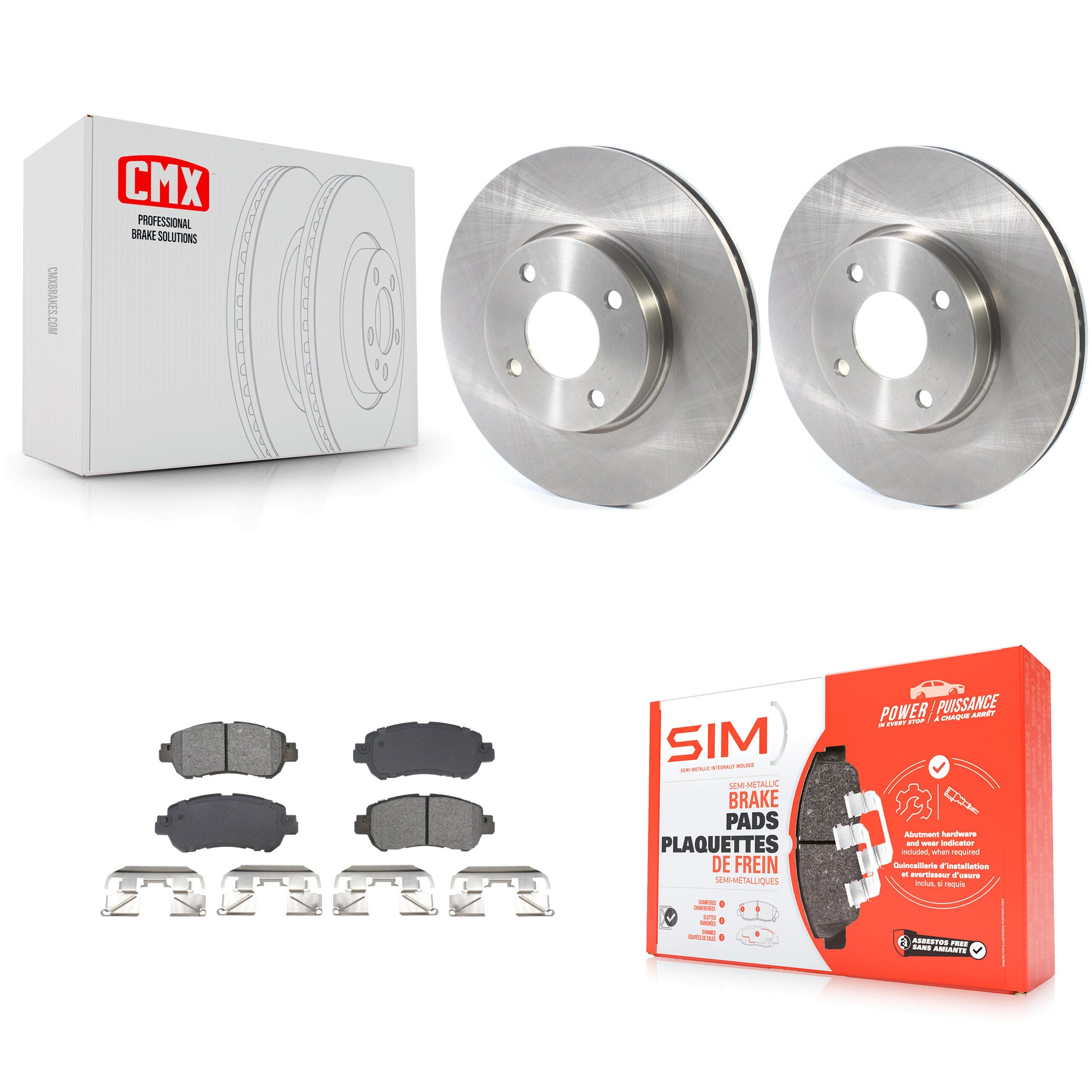 Transit Auto K8S-104000 Disc Brake Kit for 2018-2024 Nissan Kicks, Nissan Versa - Front product image