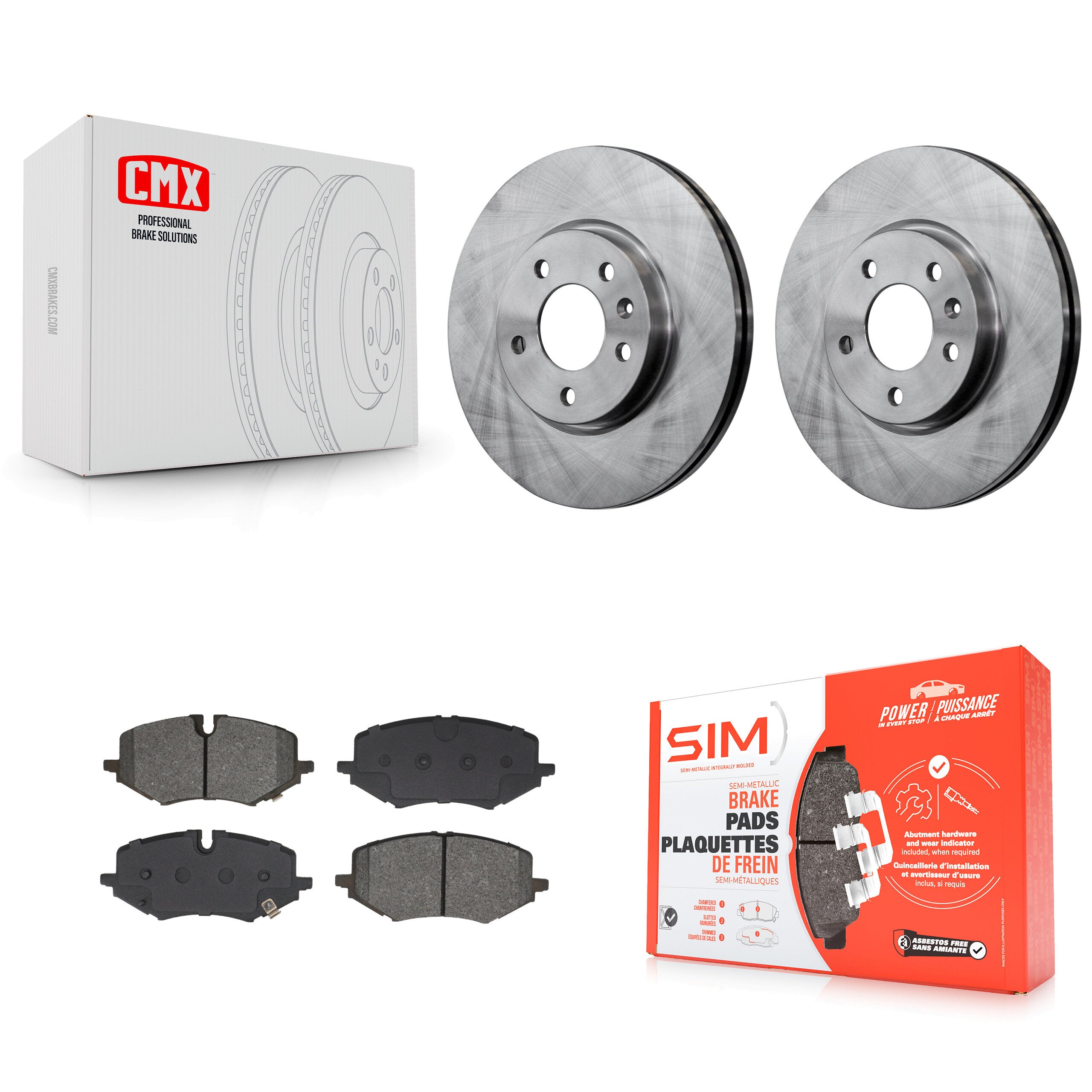 Transit Auto K8S-104006 Disc Brake Kit for 2020-2024 Chevrolet Trailblazer, Buick Encore GX - Front product image