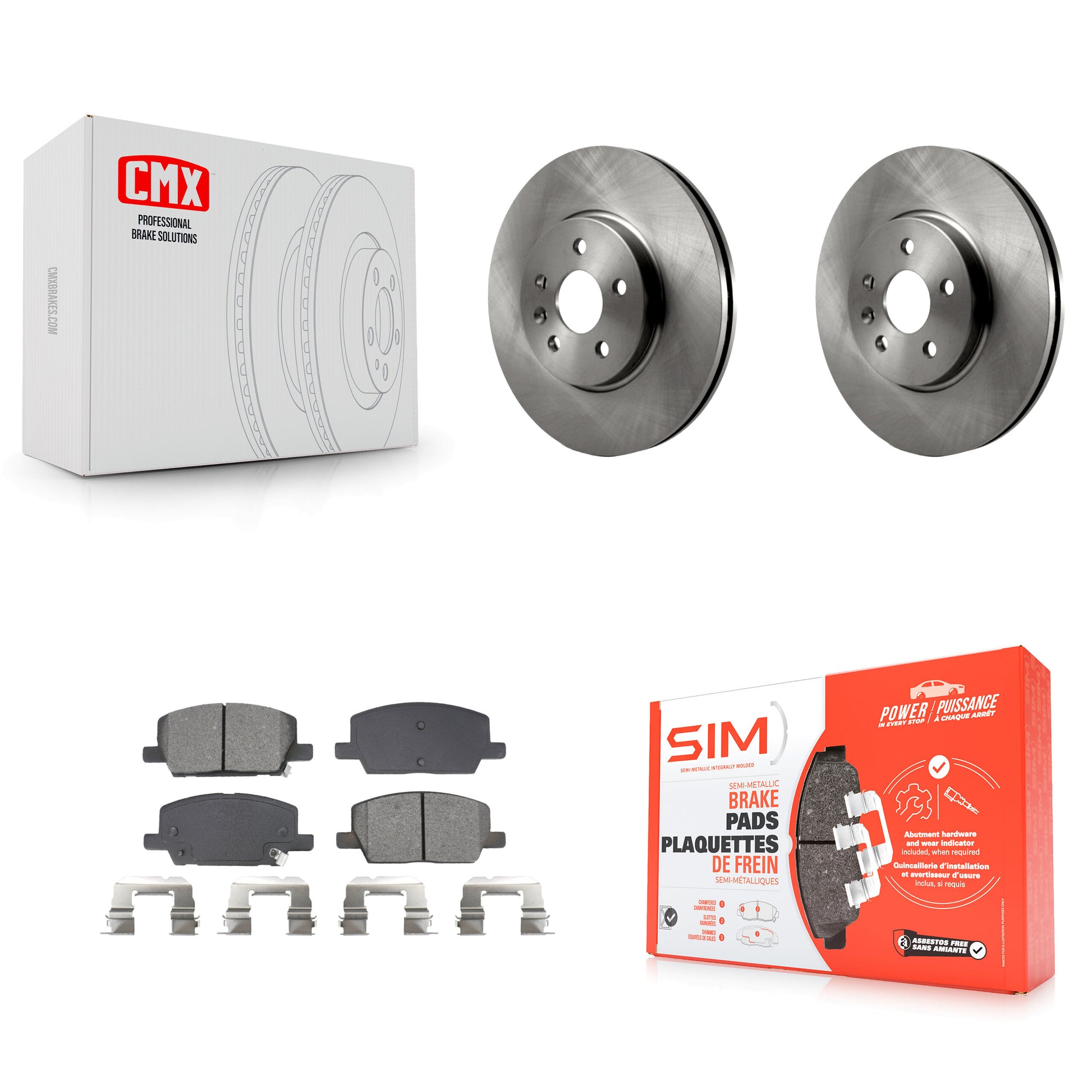 Transit Auto K8S-104010 Disc Brake Kit for 2018-2022 Chevrolet Trax, Buick Encore - Front product image