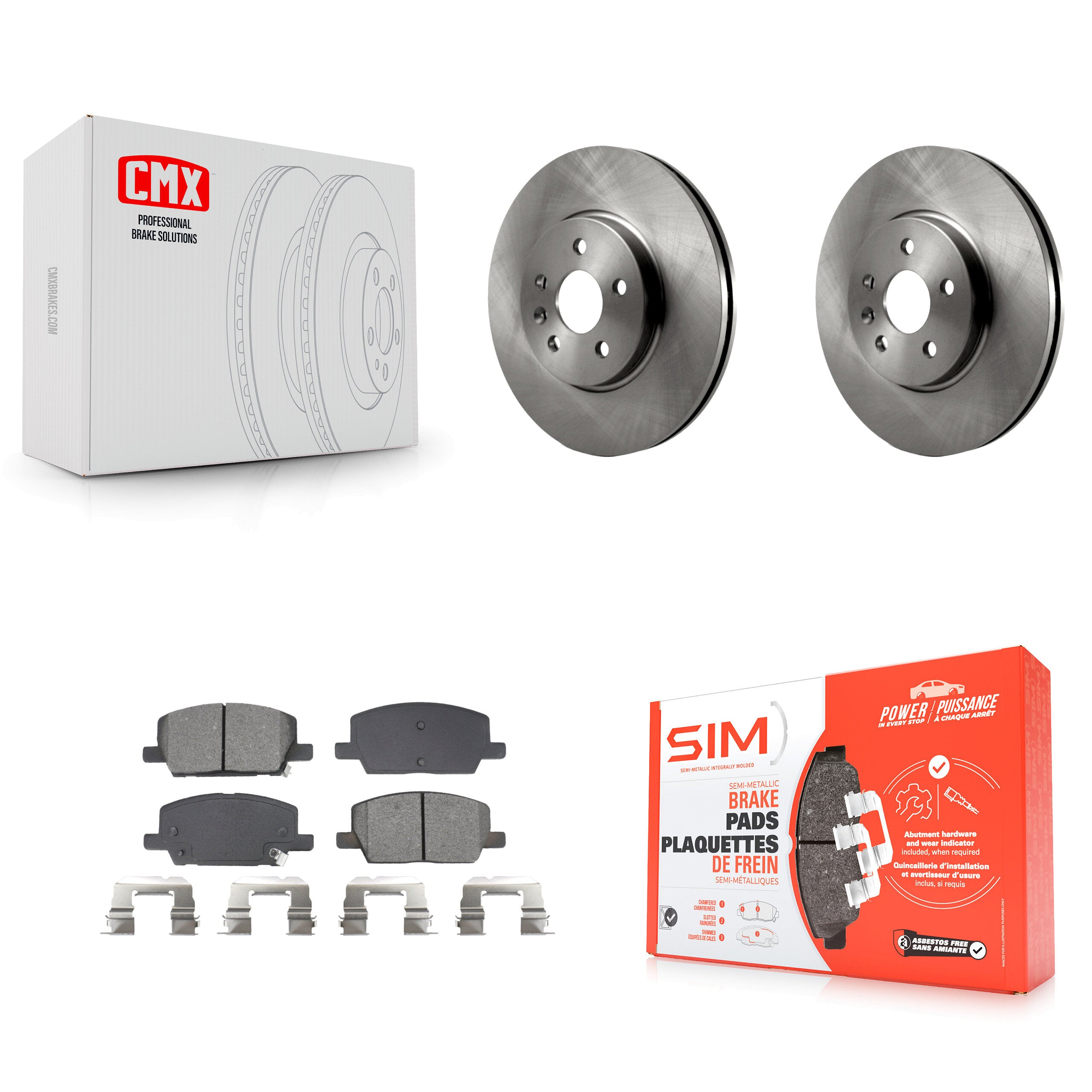 Transit Auto K8S-104010 Disc Brake Kit for 2018-2022 Chevrolet Trax, Buick Encore - Front product image
