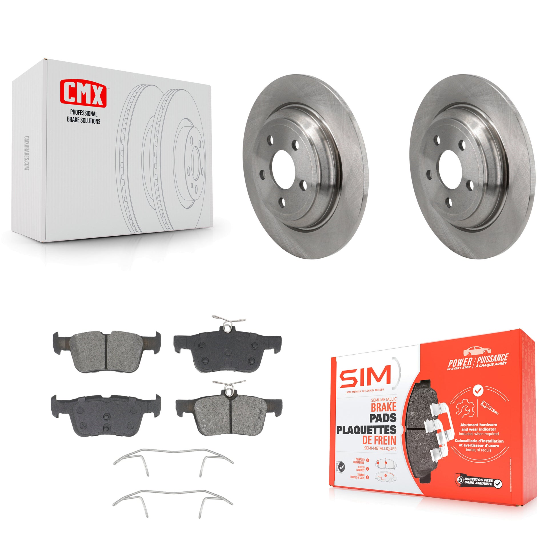 Transit Auto K8S-104018 Disc Brake Kit for 2022-2023 Ford Maverick - Rear product image