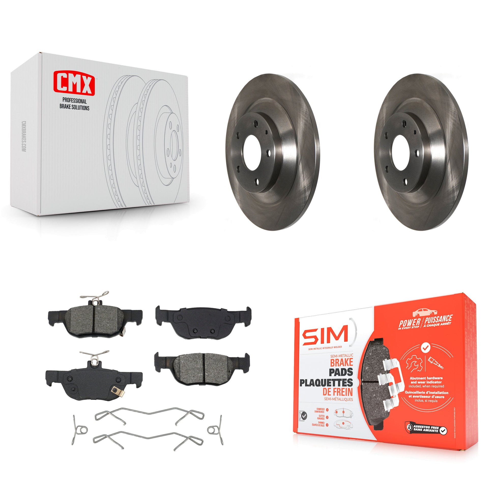 Transit Auto K8S-104045 Disc Brake Kit for 2020-2023 Mazda MX-30 EV, Mazda CX-30 - Rear product image